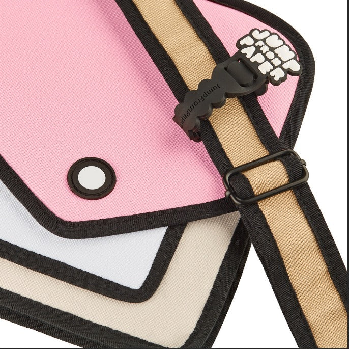 Jump from Paper Pink Bag - Cute 2D Cartoon Style Handbag for Women | Perfect for Daily Use, Travel & Cosplay Accessories