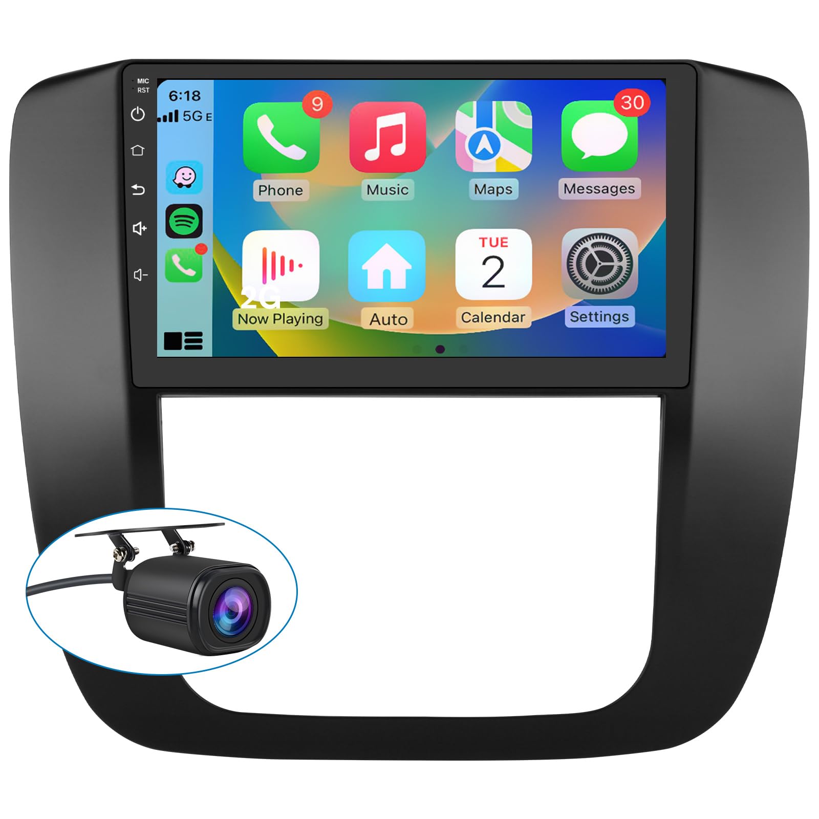 2007-2012 GMC Yukon Chevy Silverado Tahoe Suburban Android 13 Car Stereo Radio - Bluetooth, GPS Navigation & HD Touchscreen for Seamless Driving Experience