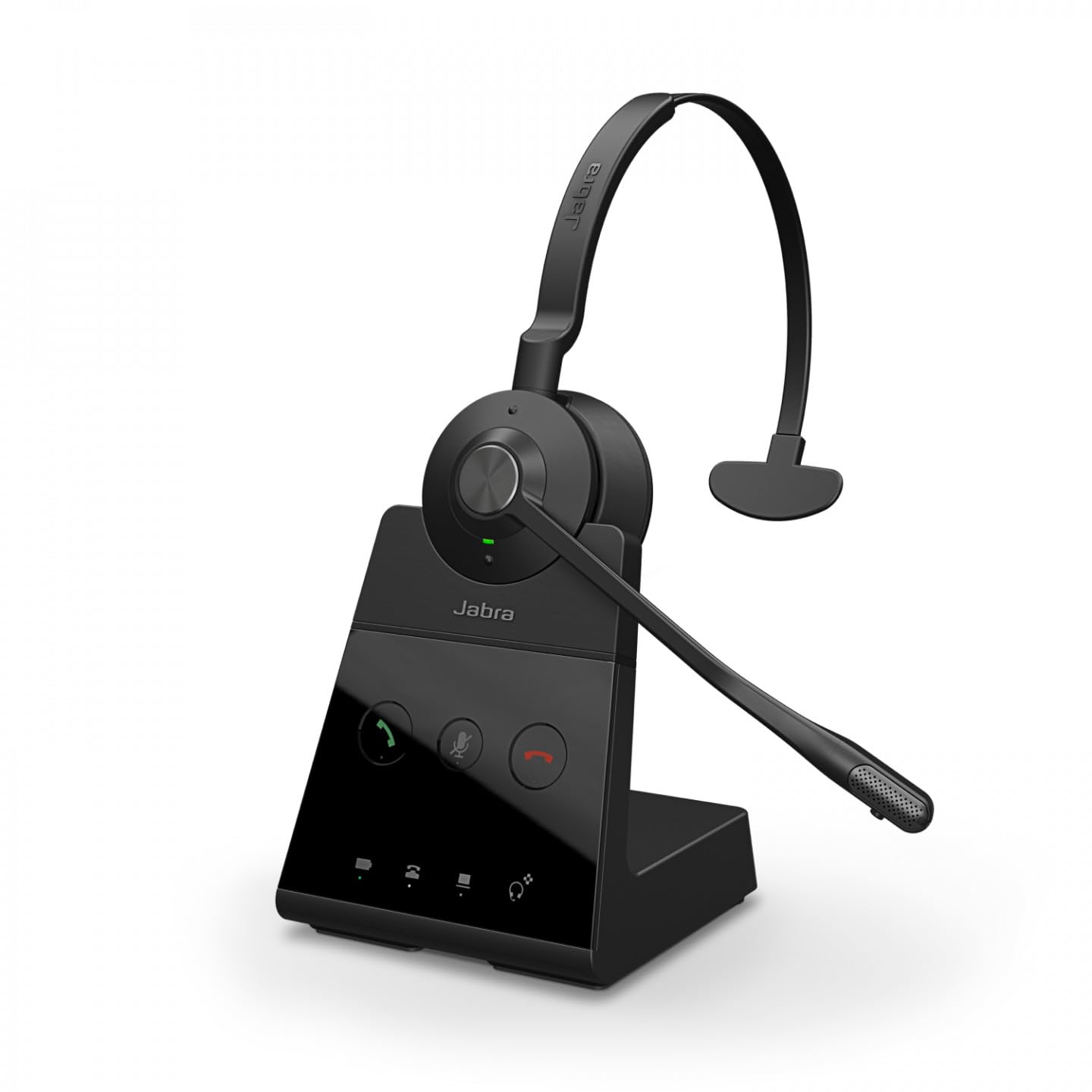 Jabra Engage 65 Mono DECT Wireless Headset - Skype for Business Certified with Advanced Noise Cancellation for Office, Call Center & Remote Work - Black (EU Version) - Perfect for Landline Phones, Softphones & Video Conferencing