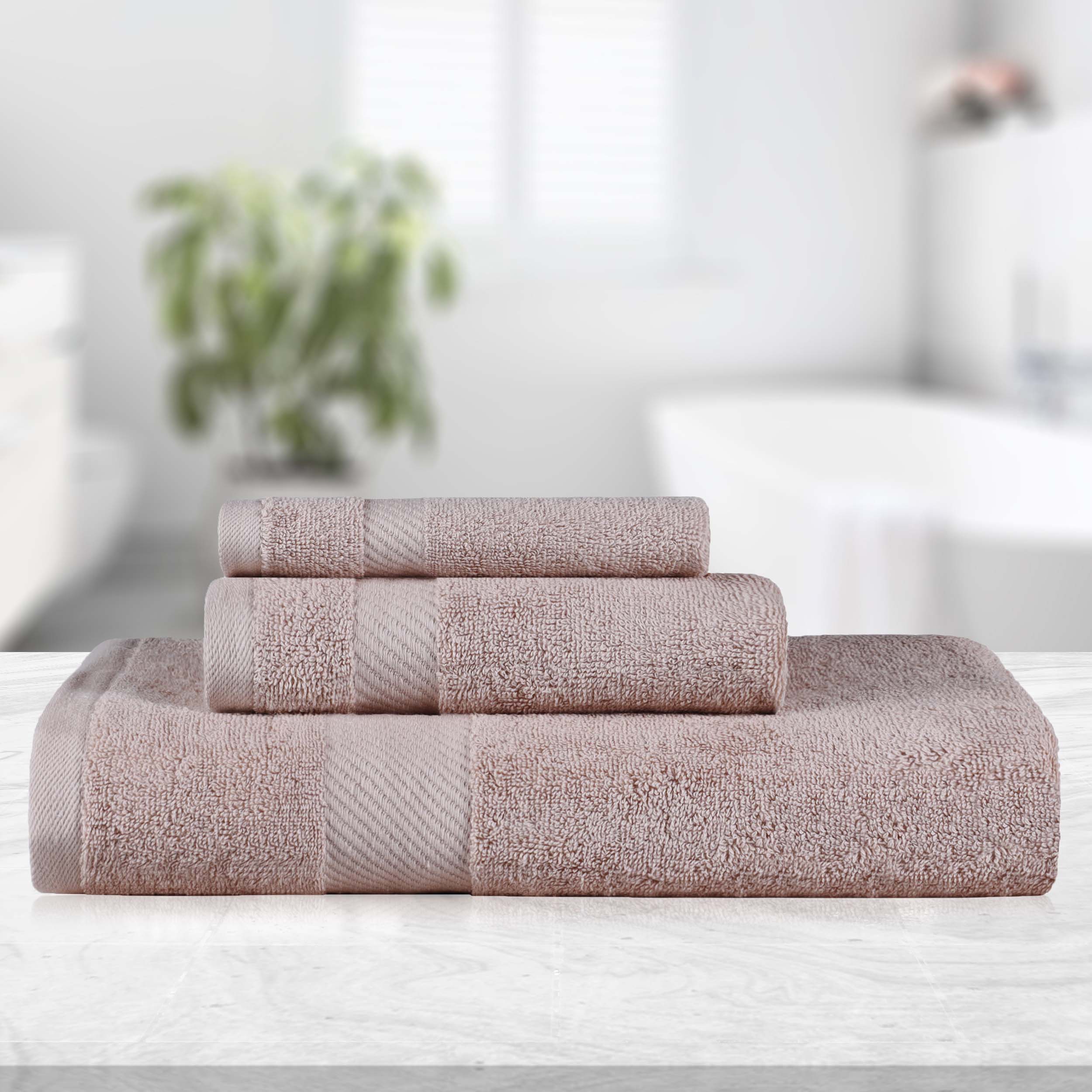 Premium Egyptian Cotton Quick-Drying 3-Piece Bath Towel Set - Ultra Soft & Absorbent for Spa, Gym & Luxury Home Use