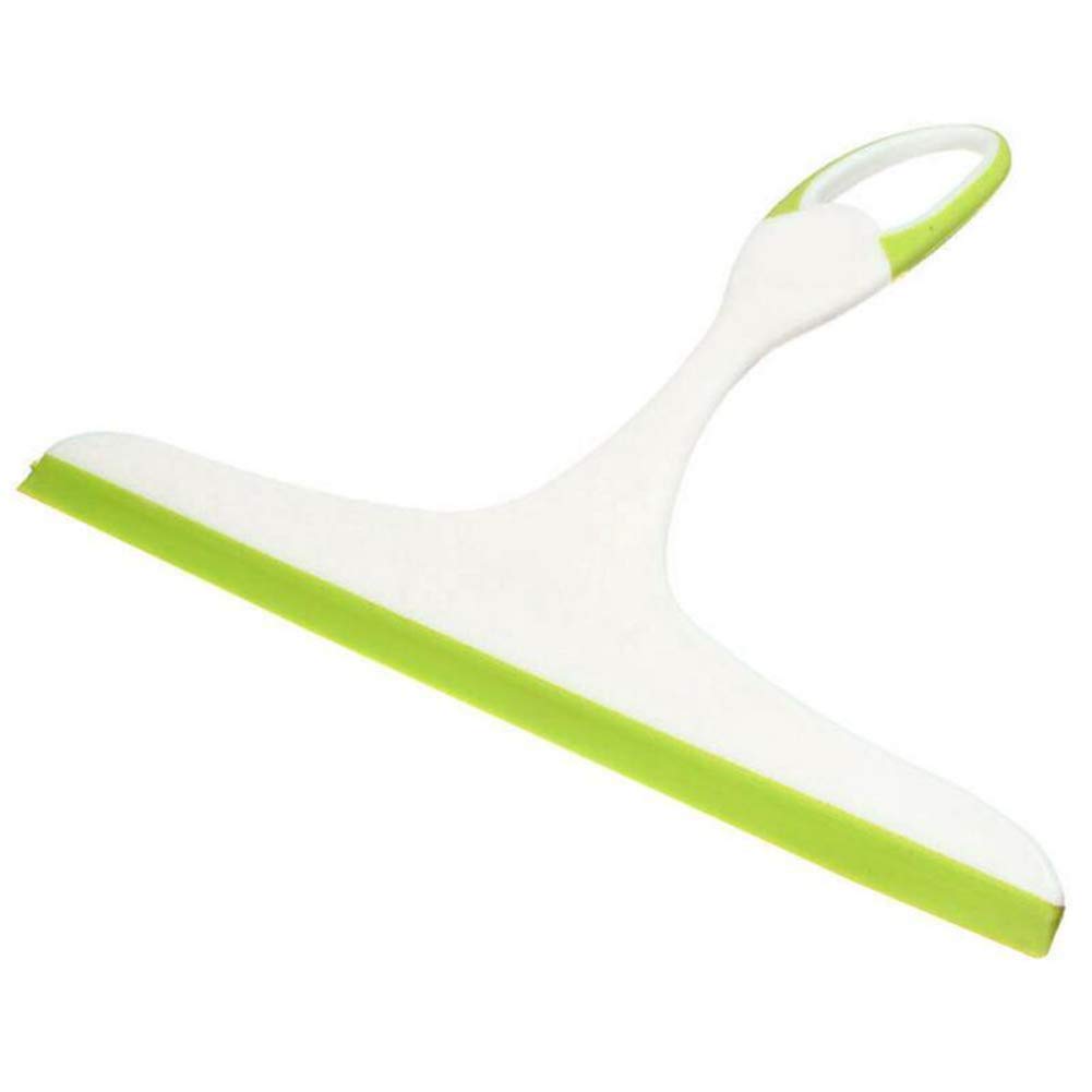 Premium Shower Window Squeegee - Glass & Mirror Cleaner with Ergonomic Handle for Bathroom, Kitchen, and Car Windows - Green Bathroom Cleaning Tool for Streak-Free Shine