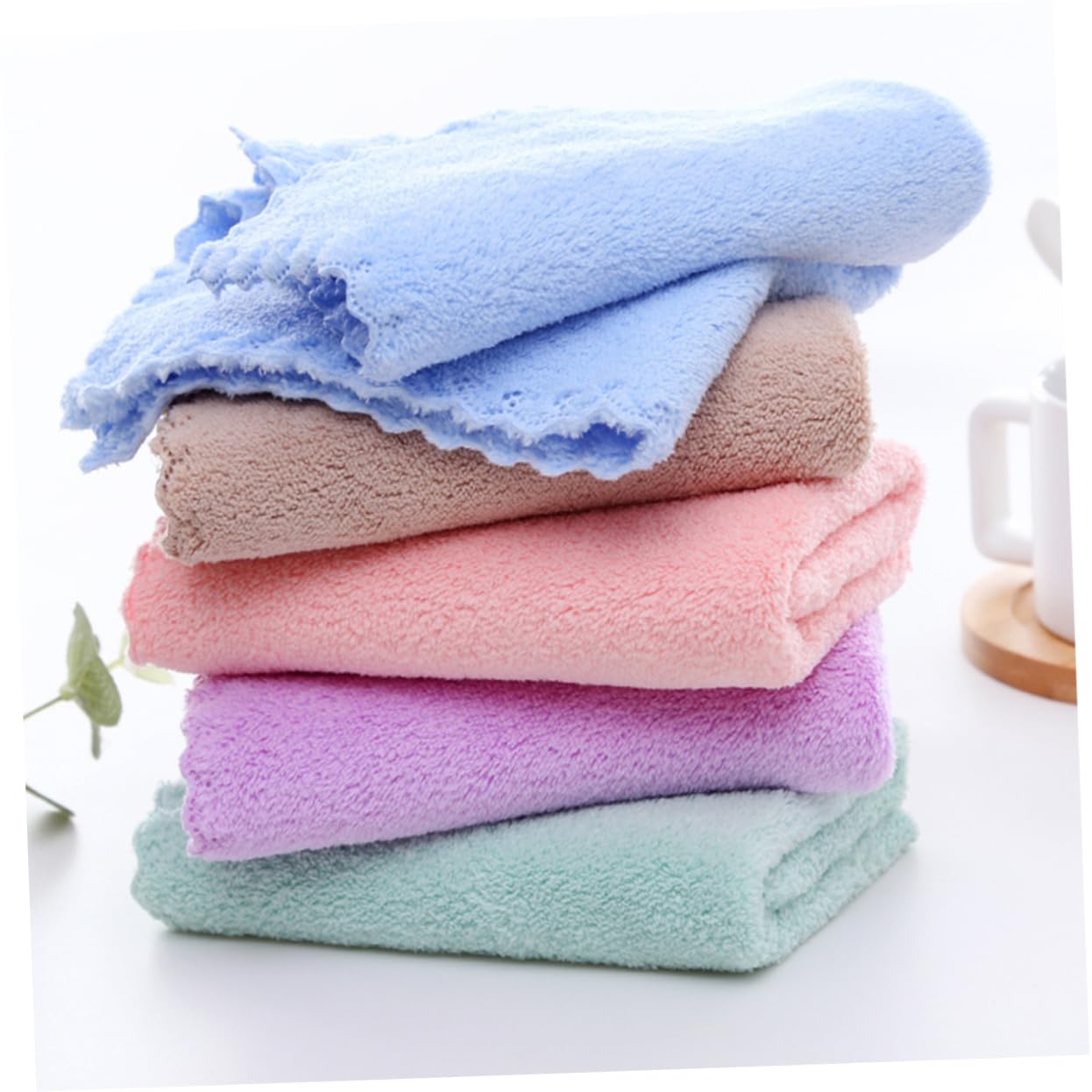 20 Pack Absorbent Facial Cleansing Towels - Gentle Makeup Remover & Body Wash Cloths for Daily Skincare, Travel & Gym Use