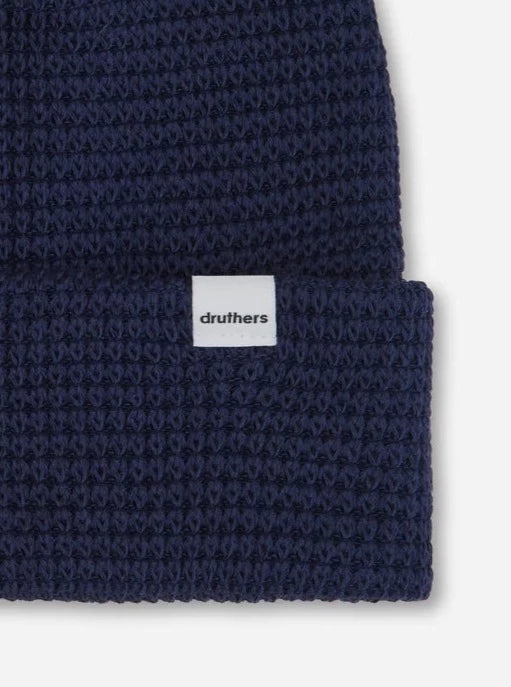 Organic Cotton Waffle Knit Beanie for Men & Women - Soft Winter Hat for Cold Weather - Cozy Unisex Knitted Cap for Outdoor Activities, Skiing & Hiking