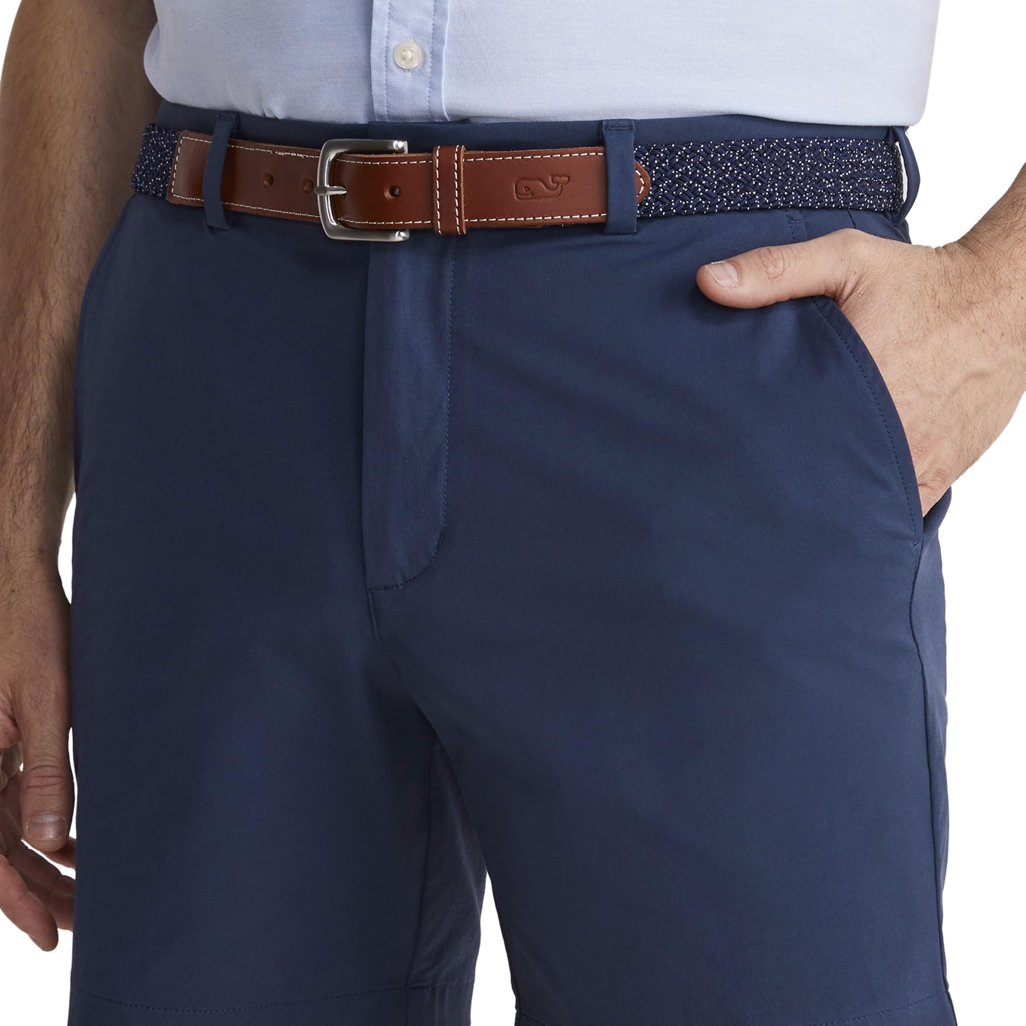 Vineyard Vines Men's 7-Inch On-the-Go Shorts - Lightweight Quick-Dry Casual Shorts for Summer, Golf, Travel & Outdoor Activities