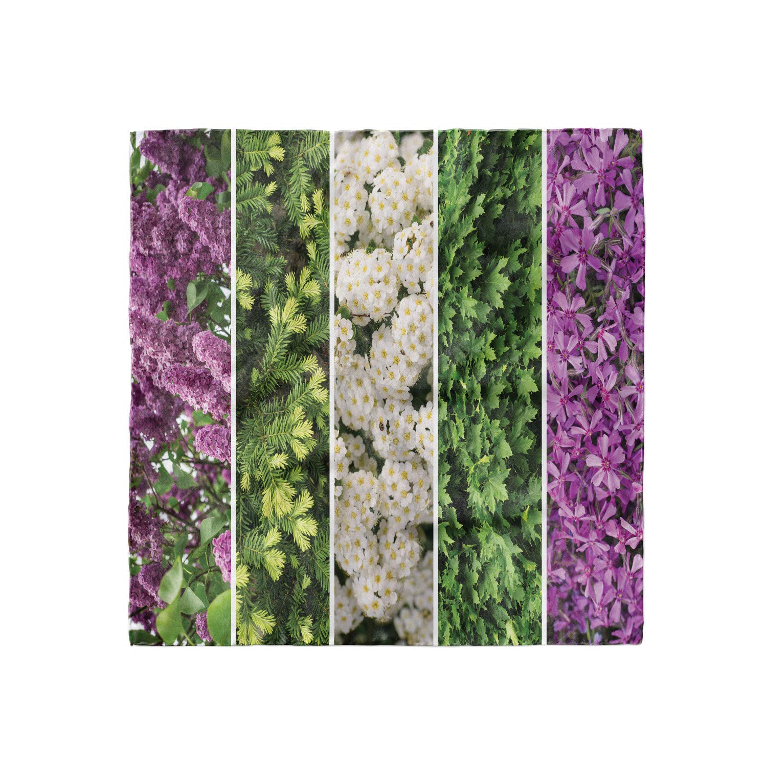 Ambesonne Floral Headscarf - Blooming Bouquet Romance Hijab Scarf for Women, Muslim Fashion Accessory, Perfect for Daily Wear, Parties & Special Occasions
