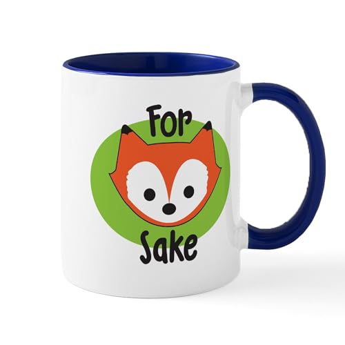 White/Navy Inside - For Fox Sake Mug