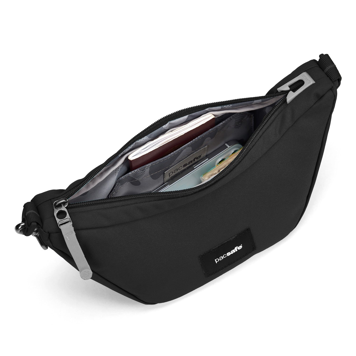 Pacsafe GO Anti-Theft Lunar Crossbody Bag - Secure & Stylish Travel Purse for Women - Perfect for Commuting, Shopping & Sightseeing