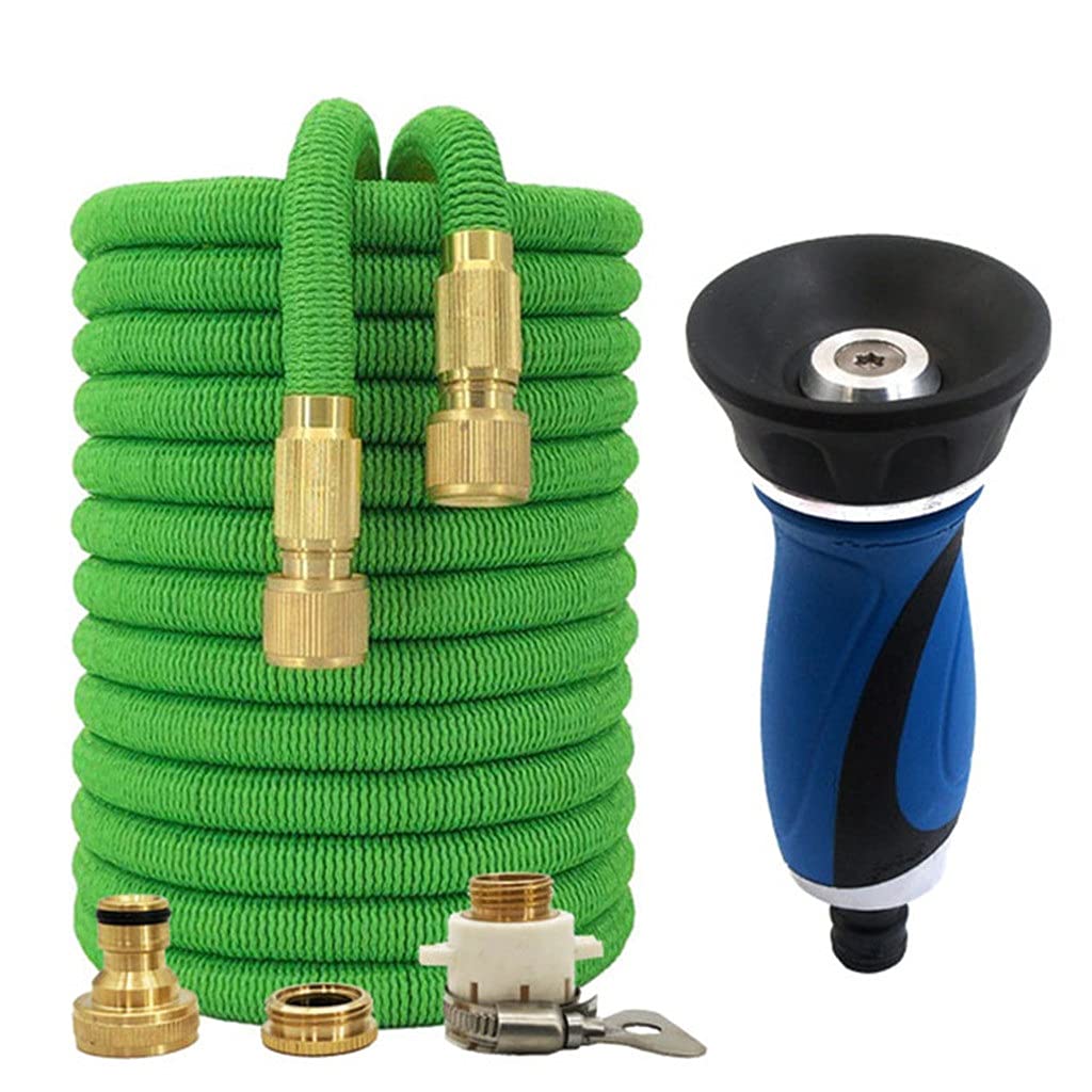 Magic Expandable Garden Hose 100ft - High Pressure Car Wash, Vegetable Garden Watering & Drip Irrigation System with Nozzle | Perfect for Outdoor Cleaning, Lawn Care & Plant Watering