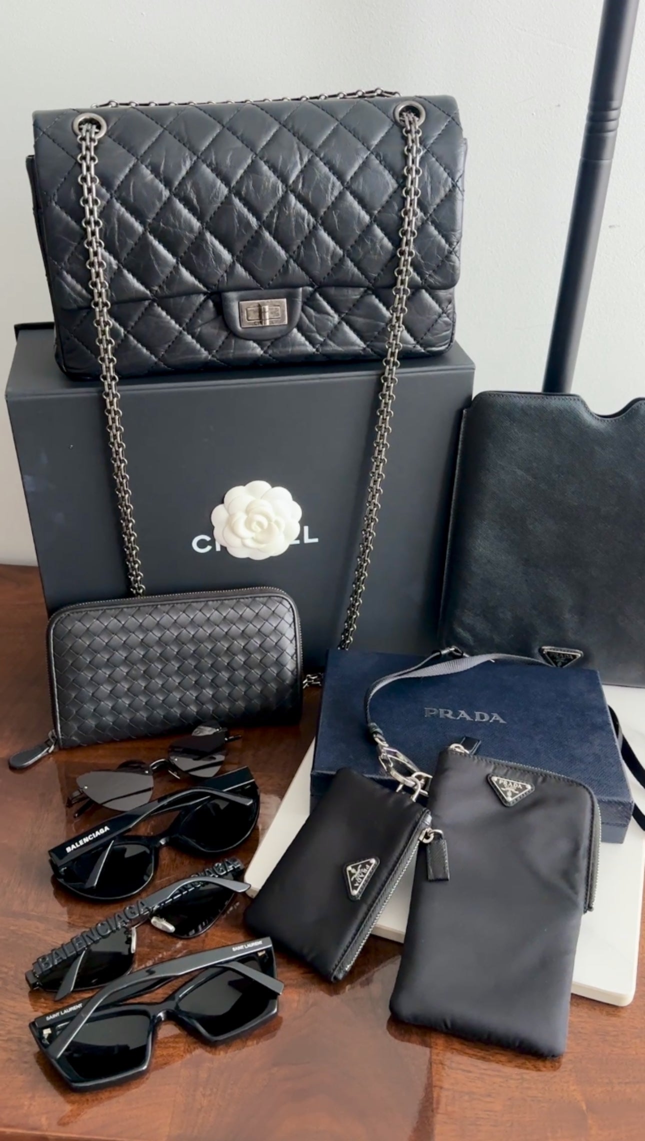 Bottega Veneta Black Intrecciato Leather Zippy Wallet for Women | Luxury Designer Zip Around Wallet | Perfect for Everyday Use, Travel & Gift Giving