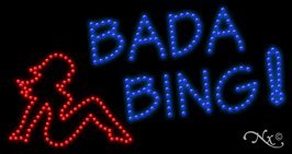 Bada Bing LED Neon Sign - 17x32x1 Inches Wall Decor - Made in USA - Perfect for Bars, Man Caves & Game Rooms