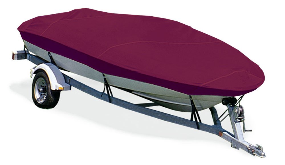Taylor Made Products Trailerite Semi-Custom Boat Cover for Fishing Boats with Outboard Motor - Waterproof UV Protection - Perfect for Basic Fishing Boats, Storage & Outdoor Use
