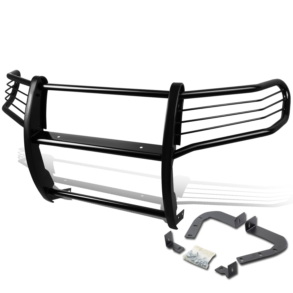 Auto Dynasty WK2 Grand Cherokee Front Bumper Guard - Black SUV Grille Protector for Off-Road Adventures