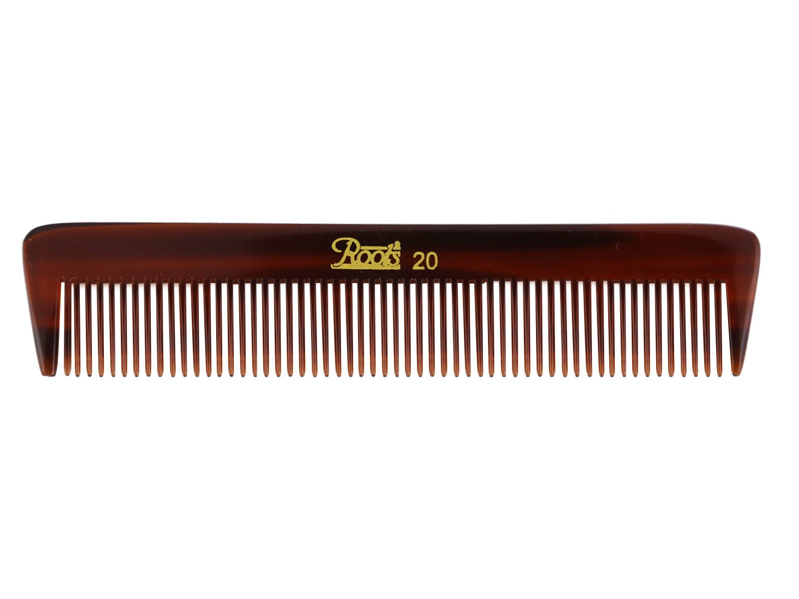 Roots Pocket Hair Comb - Fine Rounded Teeth for Gentle Detangling - Damage-Free Styling Comb for Men & Women (Model 20) - Perfect for Travel, Purse & Everyday Hair Care