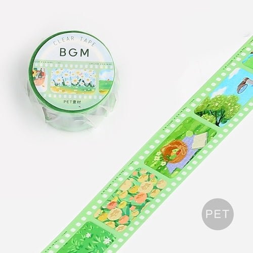 BGM Film Series 30mm Clear Masking Tape - High Quality Background Music for Movies & Videos - Perfect for Film Production, Video Editing, and Creative Projects