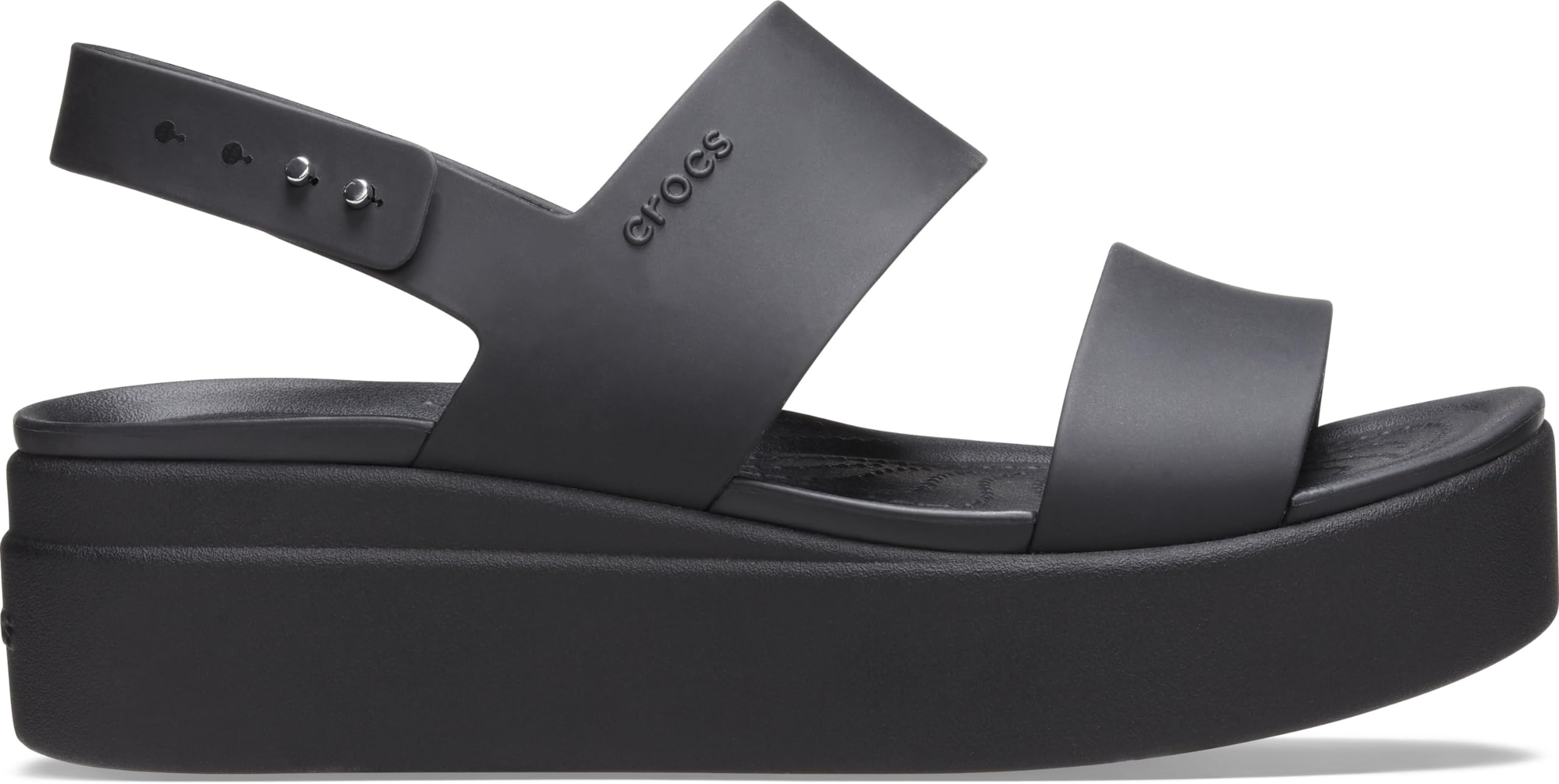 Crocs Women’s Brooklyn Low Wedge Platform Sandals - Comfortable Slip-On Summer Shoes for Walking, Beach & Casual Outfits