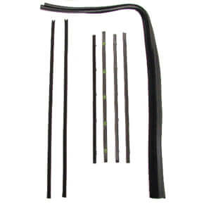 Chrome Beltline Molding & Glass Run Channel Kit - 8 Piece Set for 1967-1972 Chevy GMC Trucks (Left & Right Hand) | Perfect for Classic Truck Restoration & Window Seal Replacement
