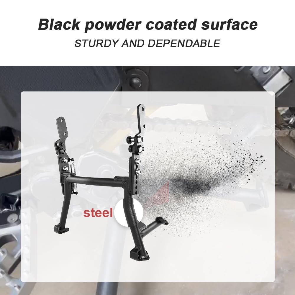 Xitomer Motorcycle Center Kickstand for KLR650 Gen 3 (2022+) - Heavy Duty Bike Center Stand with Foot Lever - Perfect for Parking, Maintenance & Storage