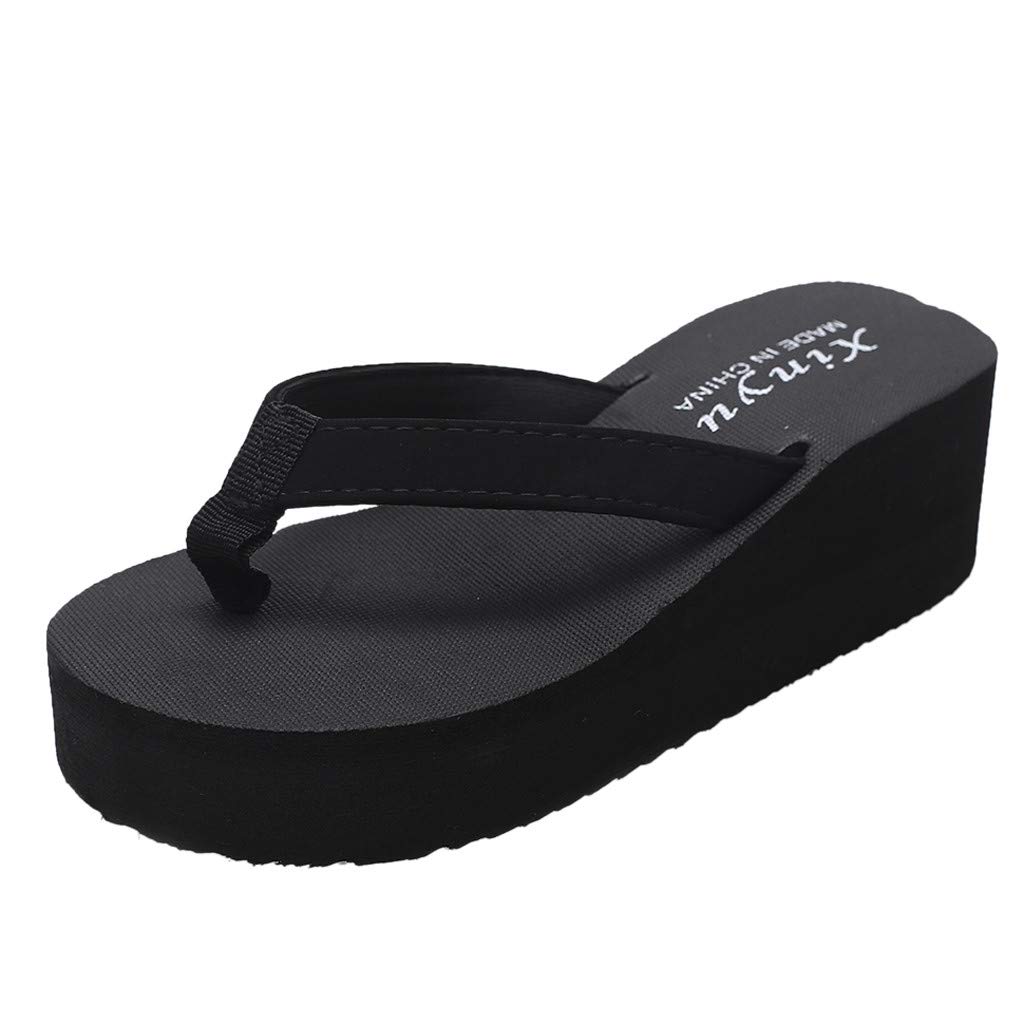 Women's Casual Beach Sandals - Non-Slip Wedge Slippers for Women | Comfortable Summer Shoes for Outdoor, Vacation & Home Use