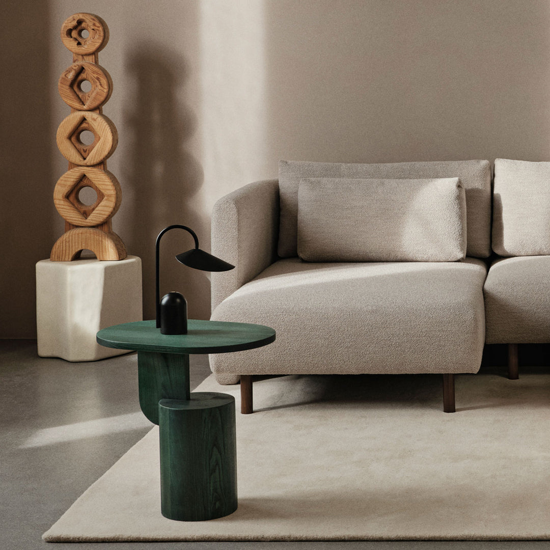 Modern Wooden Insert Side Table - Small End Table for Living Room, Bedroom, or Office - Perfect for Holding Drinks, Books, and Decor