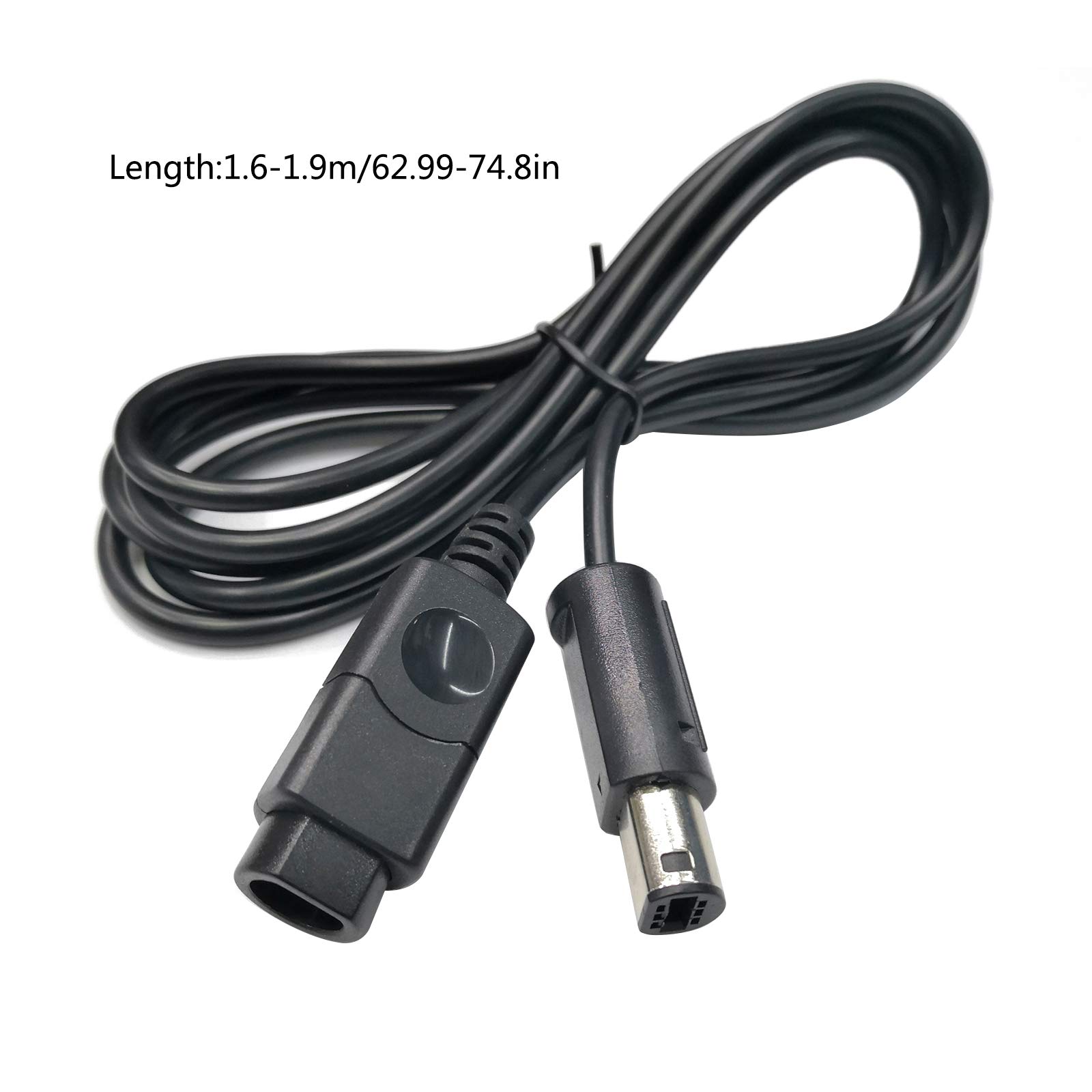 2-Pack 1.8m GameCube Controller Extension Cables - Compatible with Nintendo GameCube Controllers - Perfect for Gaming Setups, Multiplayer Sessions & Console Modding