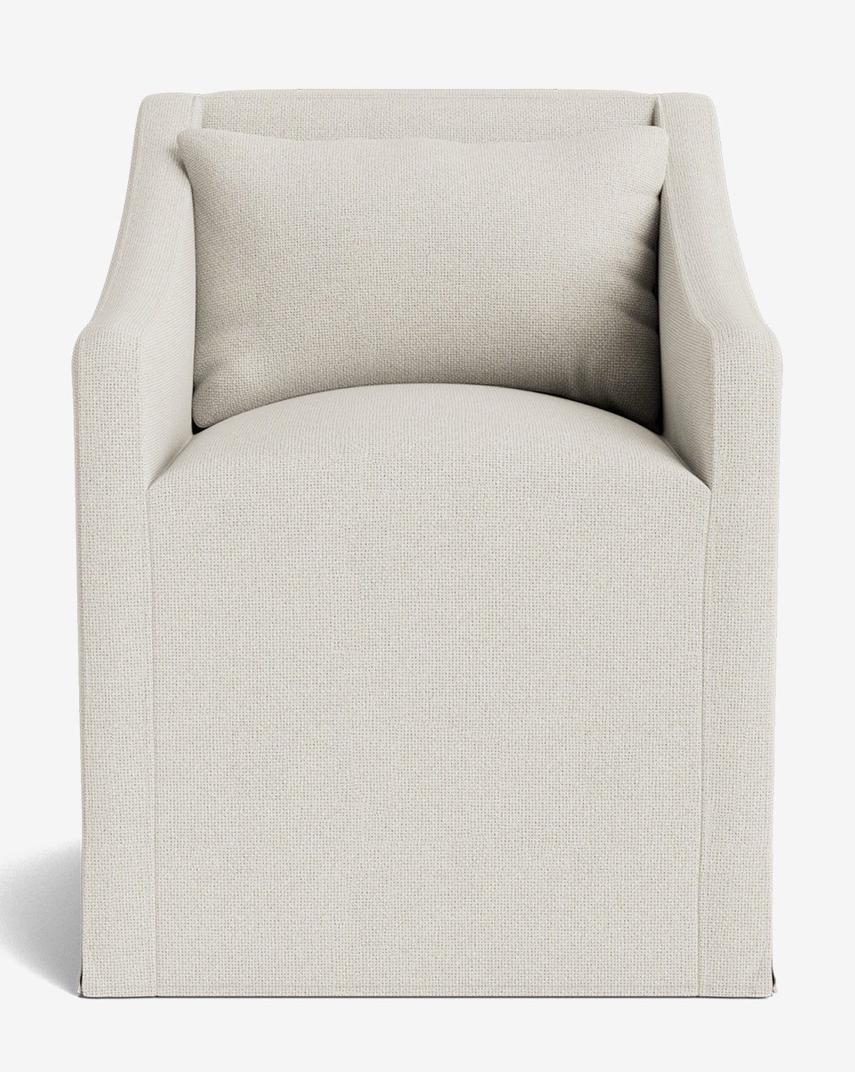 Olivier Slipcover Dining Arm Chair - Washable Fabric Upholstered Seat - Perfect for Kitchen, Dining Room, and Home Office - Comfortable & Stylish Furniture for Everyday Use