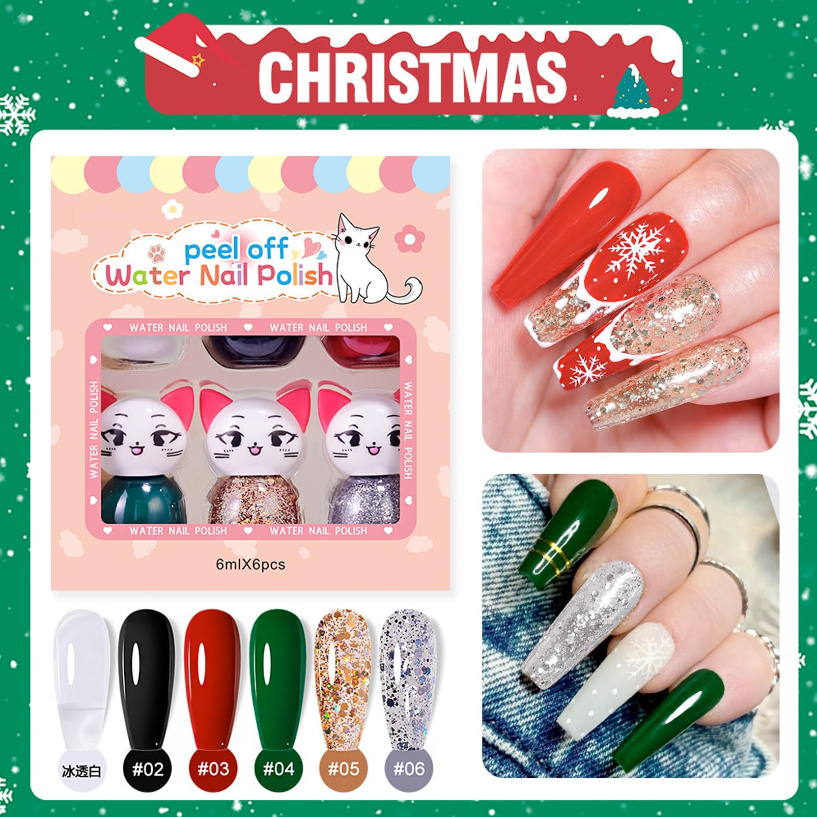 Non-Toxic Peel Off Kids Nail Polish Kit - Safe DIY Nail Art Set for Girls Age 8-12 | Perfect Birthday Gift & Home Spa Activity | Fun for Parties, Playdates & Creative Play