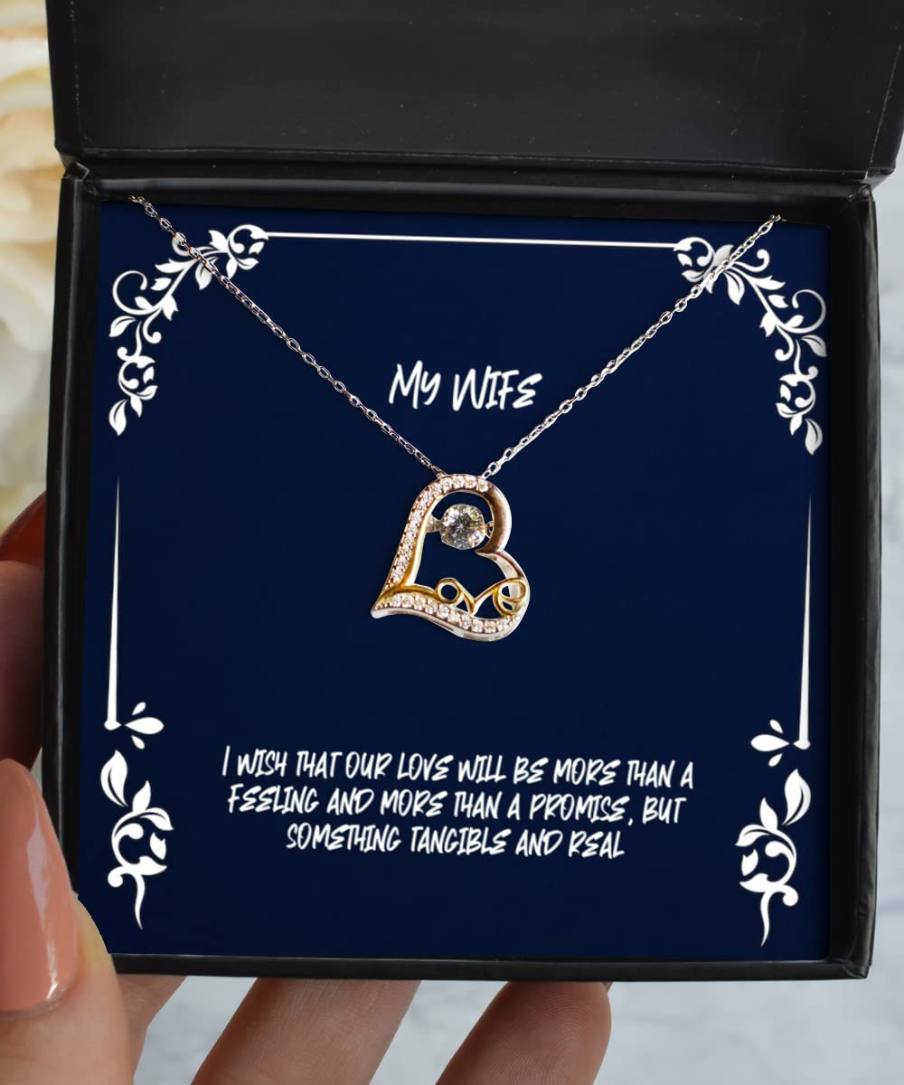 Romantic Love Dancing Necklace - Heartfelt Gift for Wife from Husband | Affordable & Elegant Jewelry for Anniversaries, Valentine's Day & Special Occasions