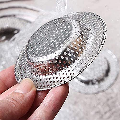 Stainless Steel Kitchen Sink Strainer Drain Filter - 7cm/9cm/11cm Bathroom Sink Drain Waste Screen (2 Pack, 7CM) - Perfect for Kitchen & Bathroom Sink Drain Protection