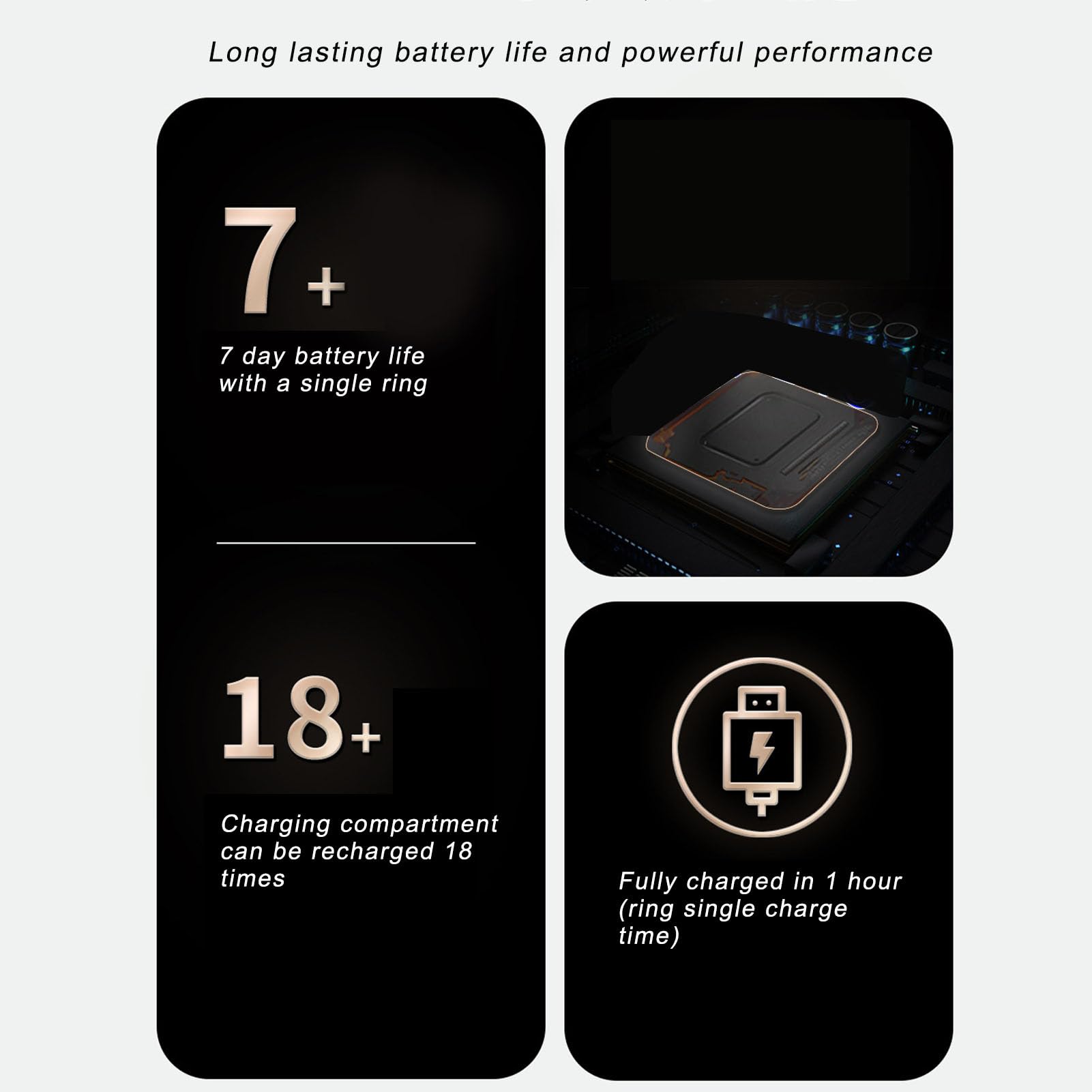 Smart Ring with Health & Sleep Monitoring, IP68 Waterproof Fitness Tracker, Step Counter & Photo Control - Silver (8) | Perfect for Workouts, Sleep Tracking & Daily Activity Monitoring