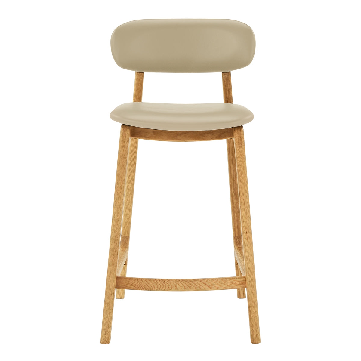 Premium Alaska Leather Bar Stool - Handcrafted Genuine Leather Counter Height Stool for Kitchen Island, Home Bar & Dining Room - Modern Rustic Decor with Adjustable Height & Comfortable Backrest