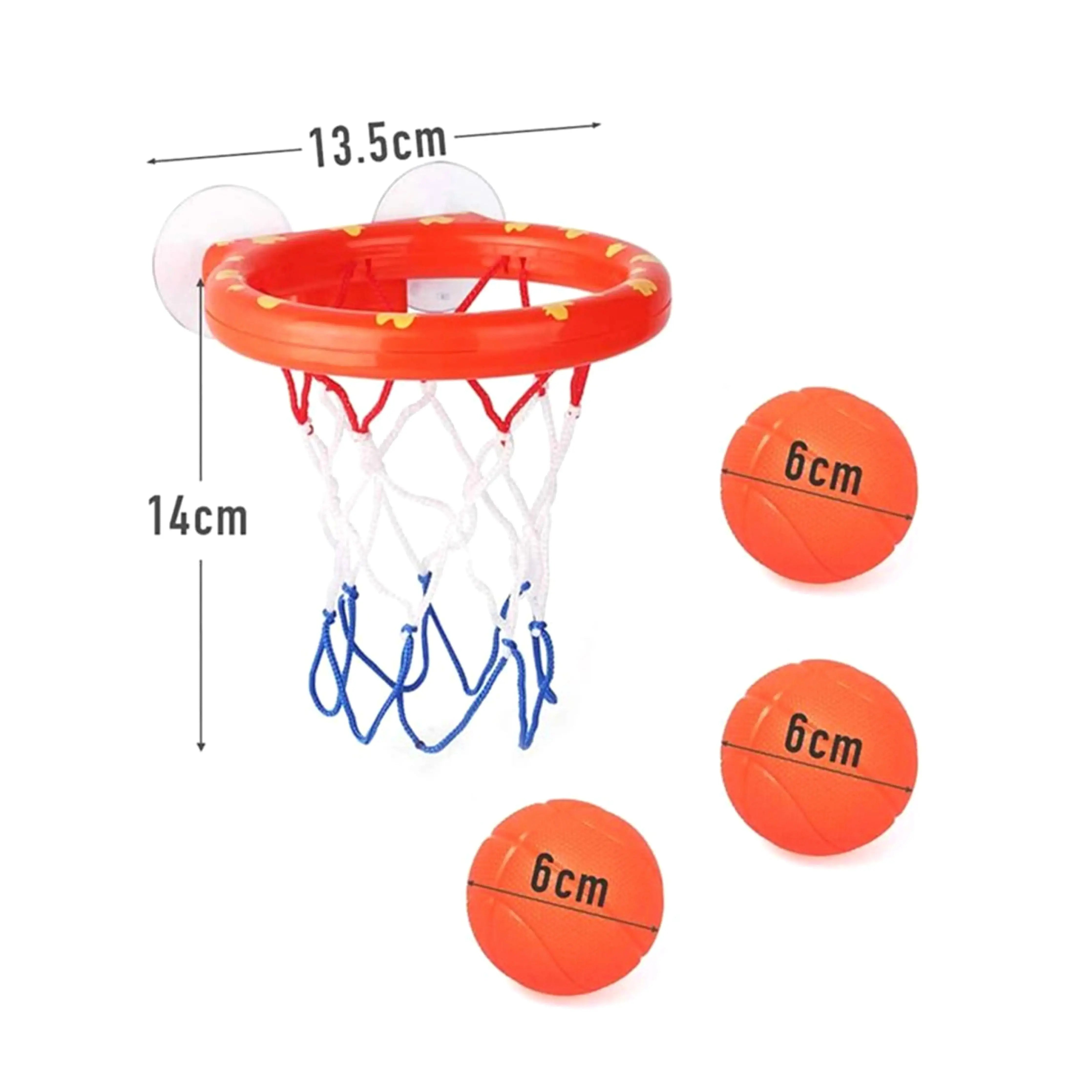 Kids Basketball Swimming Toy Set - Waterproof Shooting Basket Ball for Pool & Bathtub Play - Fun Outdoor & Indoor Water Activity Games for Toddlers & Children