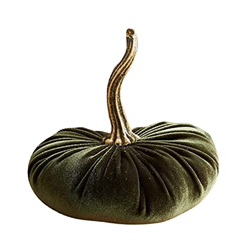 Baishitop Handmade Velvet Pumpkins Decor - Super Soft Exquisite Stuffed Fall Decorations for Halloween, Thanksgiving, Table Centerpiece, Mantel & Home Decor