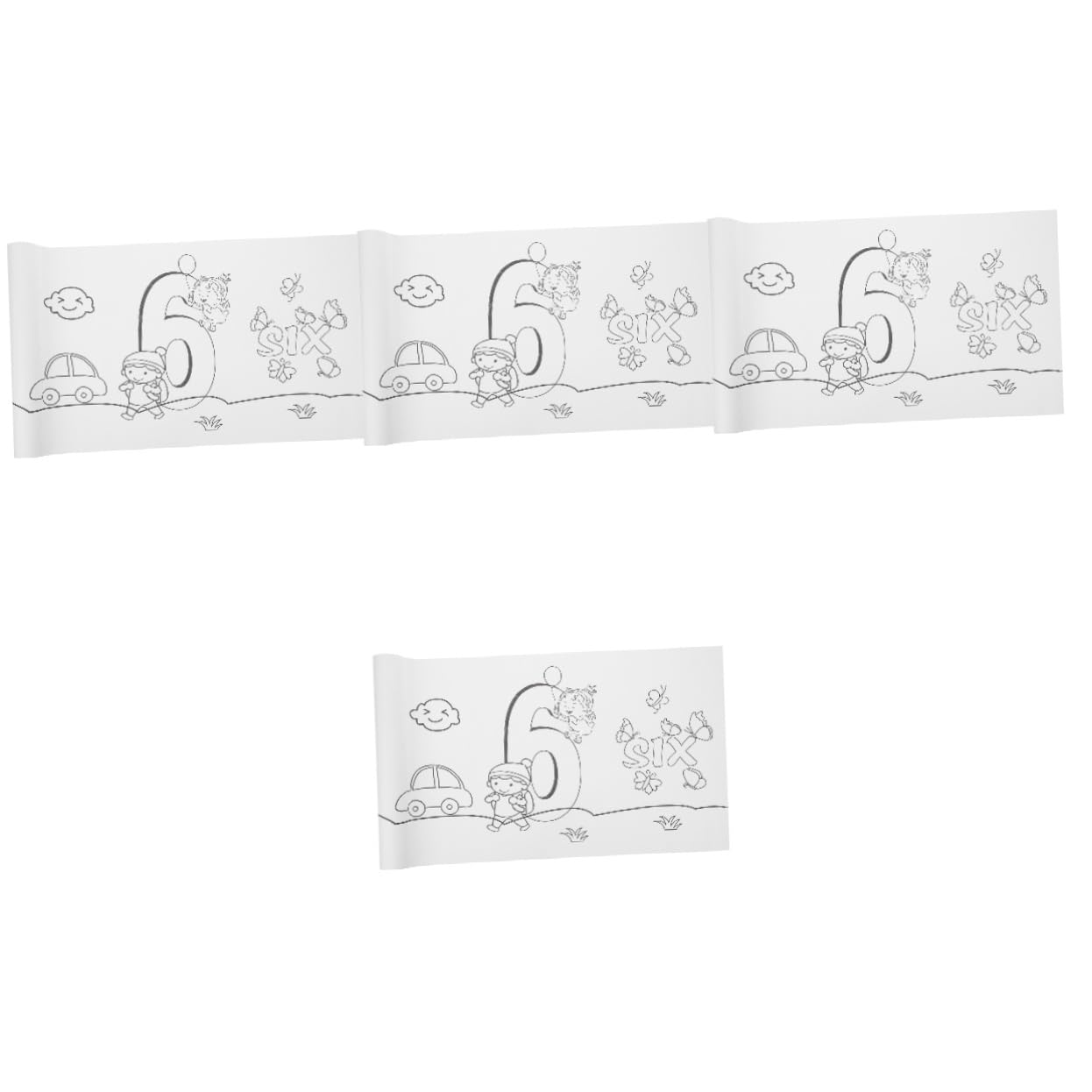 4 Rolls Kids Drawing Paper - Non-Toxic Painting Paper for Children's Art Supplies, Sketching, Coloring & Graffiti - Perfect for Home, School & DIY Crafts