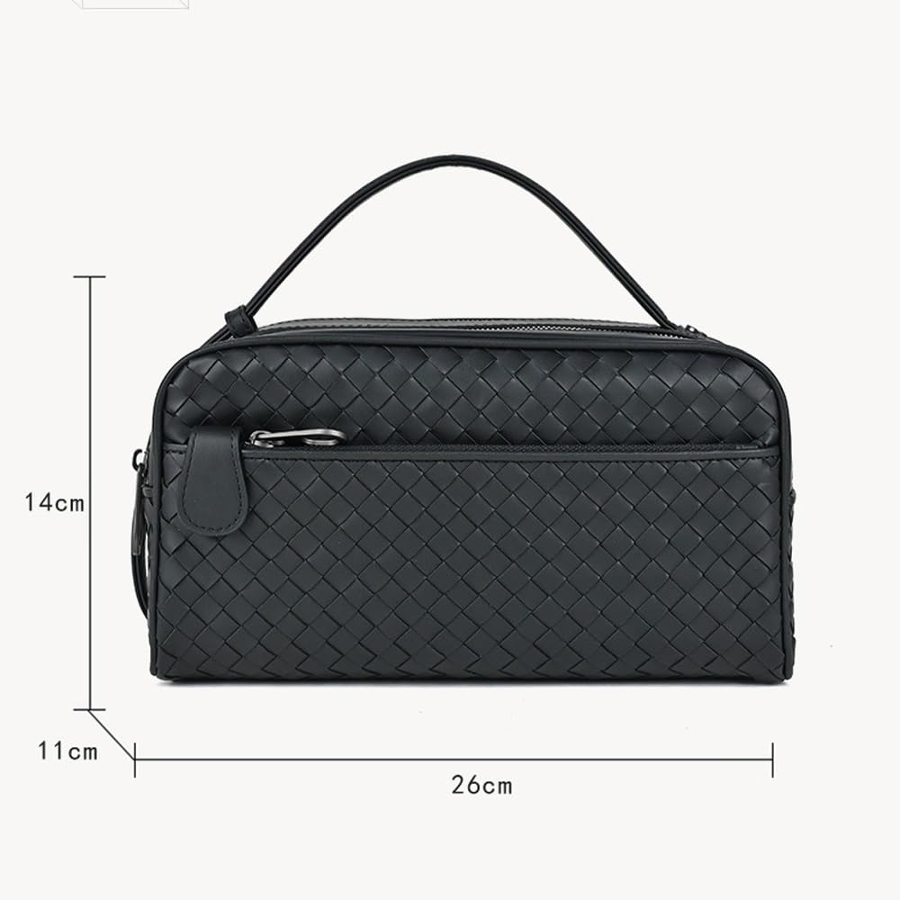 Premium Men's Leather Toiletry Bag - Waterproof Travel Dopp Kit & Shaving Organizer | Women's Cosmetic Travel Bag | Ideal for Business Trips, Vacation & Gym Essentials