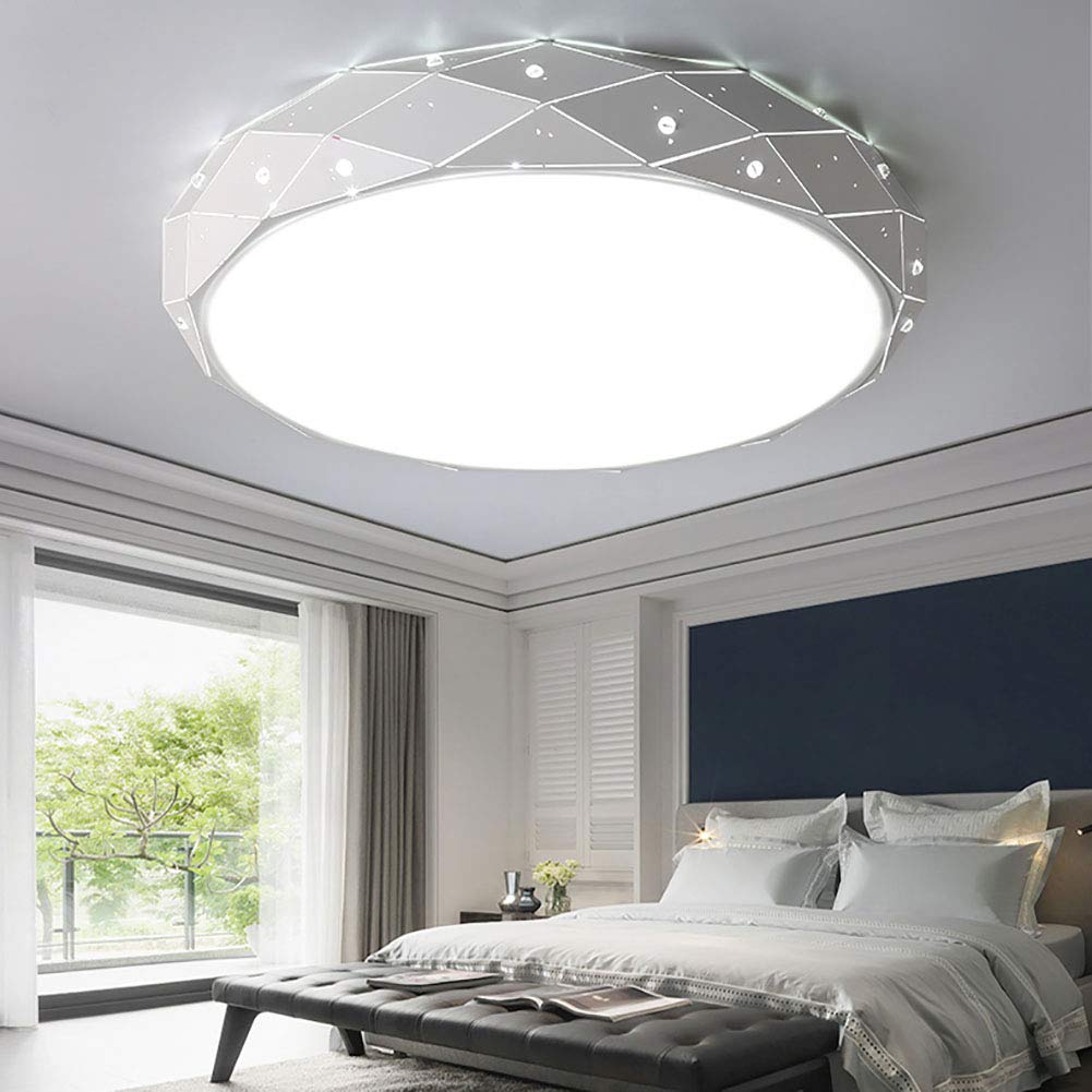 Modern LED Ceiling Lamp for Bedroom & Living Room - Warm White Light, Creative Iron Design, Romantic Ambience Lighting | Perfect for Home Decor, Relaxation & Cozy Atmosphere