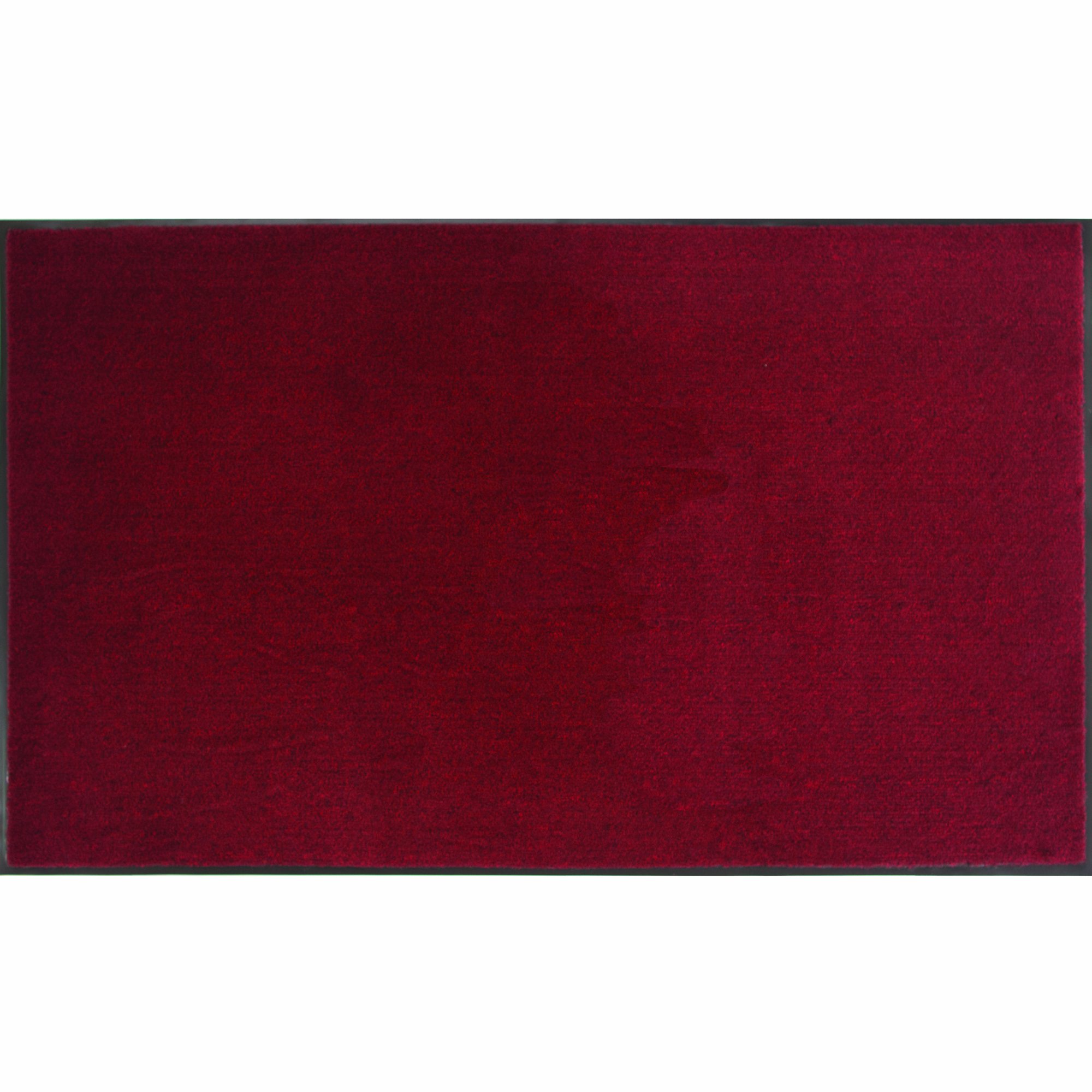 Herco 2' x 3' Indoor/Outdoor Plush Non-Slip Carpet Entrance Mat - Red | Durable Waterproof Doormat for Front Door, Patio, Garage & Mudroom