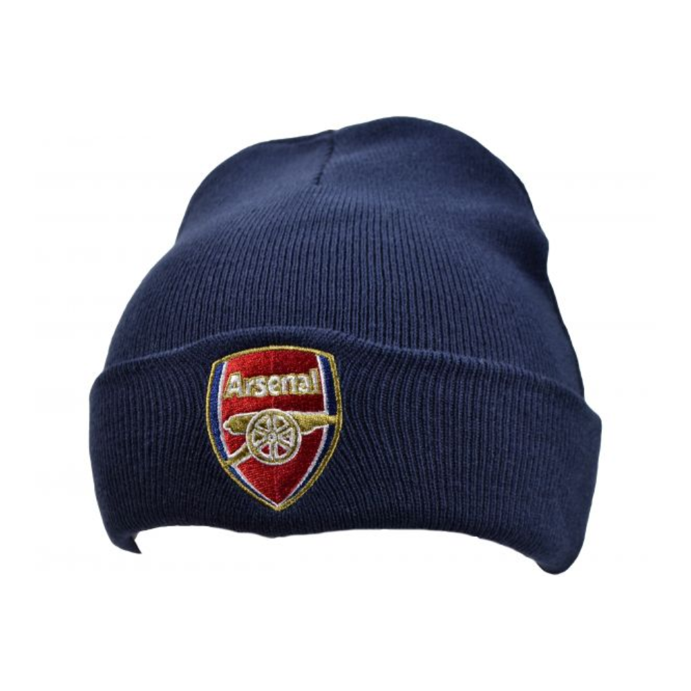 Official Arsenal FC Embroidered Beanie Hat - Winter Knit Skull Cap for Men & Women - Perfect for Soccer Games & Outdoor Activities