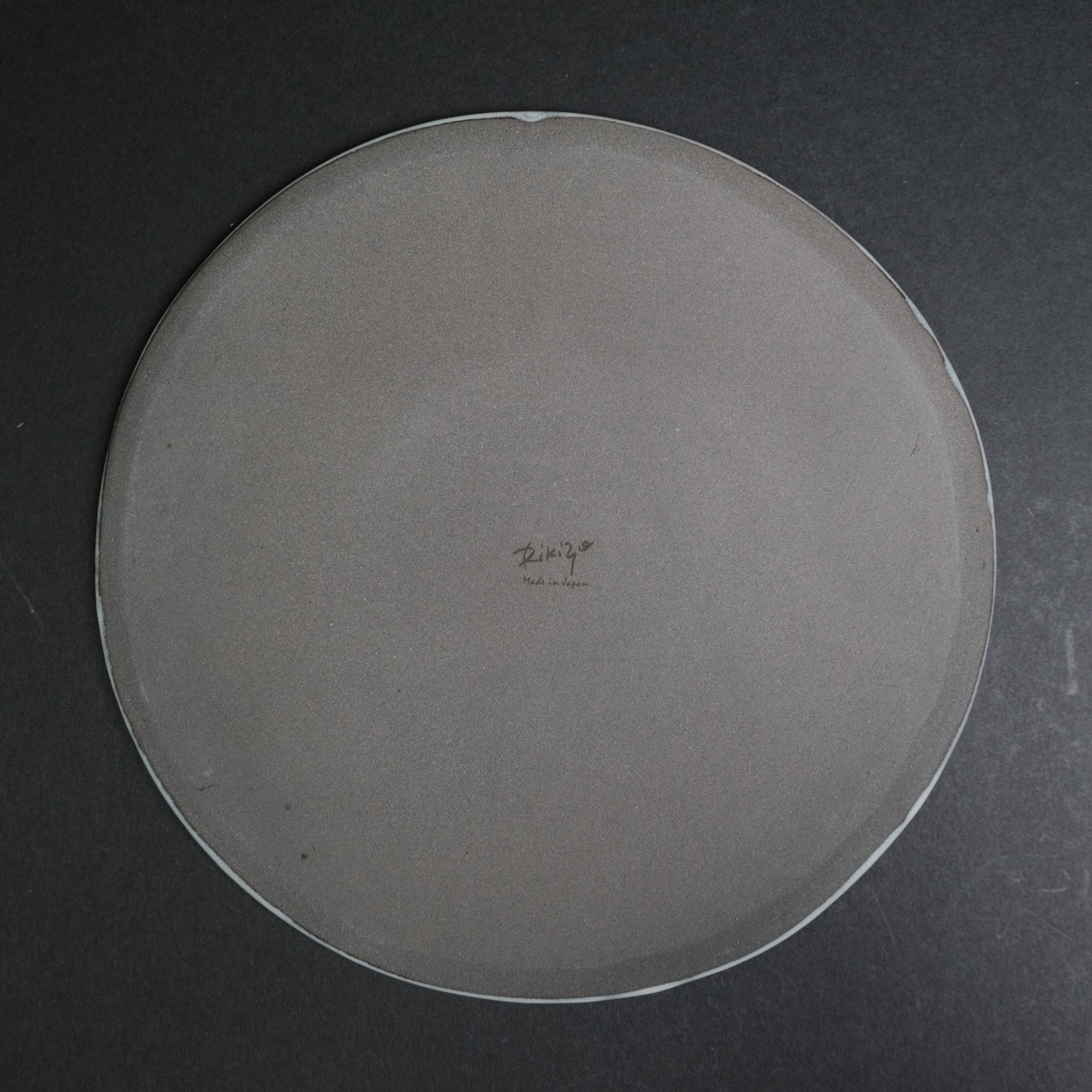 Komon Kasama Ware Rikizo Beignet Rim Plate - Handcrafted Japanese Ceramic Dessert Plate for Pastries, Donuts & Snacks - Perfect for Tea Time, Breakfast & Elegant Dining