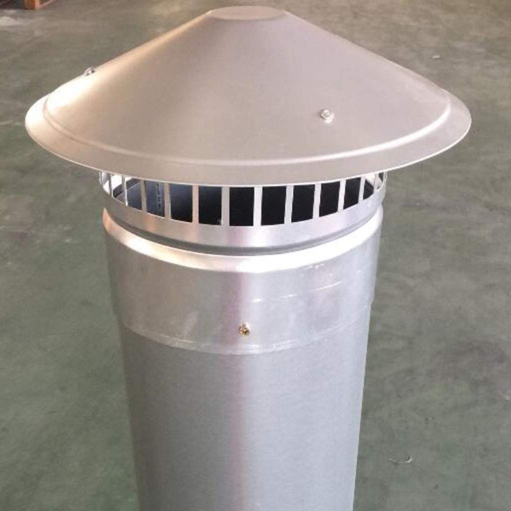 Stainless Steel Chimney Cover - Waterproof Round Air Vent Cap, Rainproof Protective Top Cover, Multi-Purpose Chimney Cap (150mm) - Ideal for Roof Vents, Exhaust Pipes & Outdoor Use
