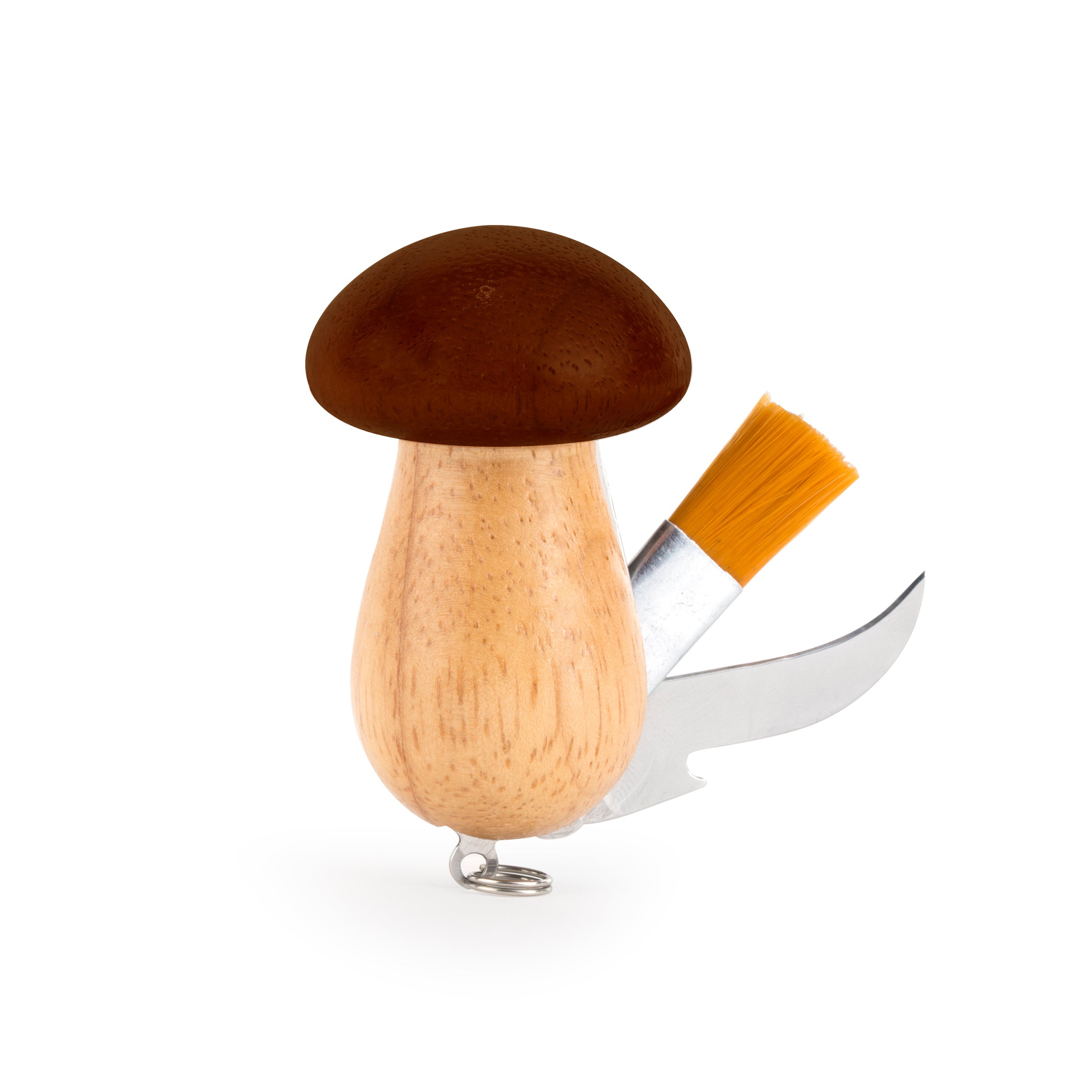 Premium Mushroom Tool Keychain - Stainless Steel Multi-Function Foraging Kit for Outdoor Enthusiasts - Perfect for Hiking, Camping & Nature Exploration