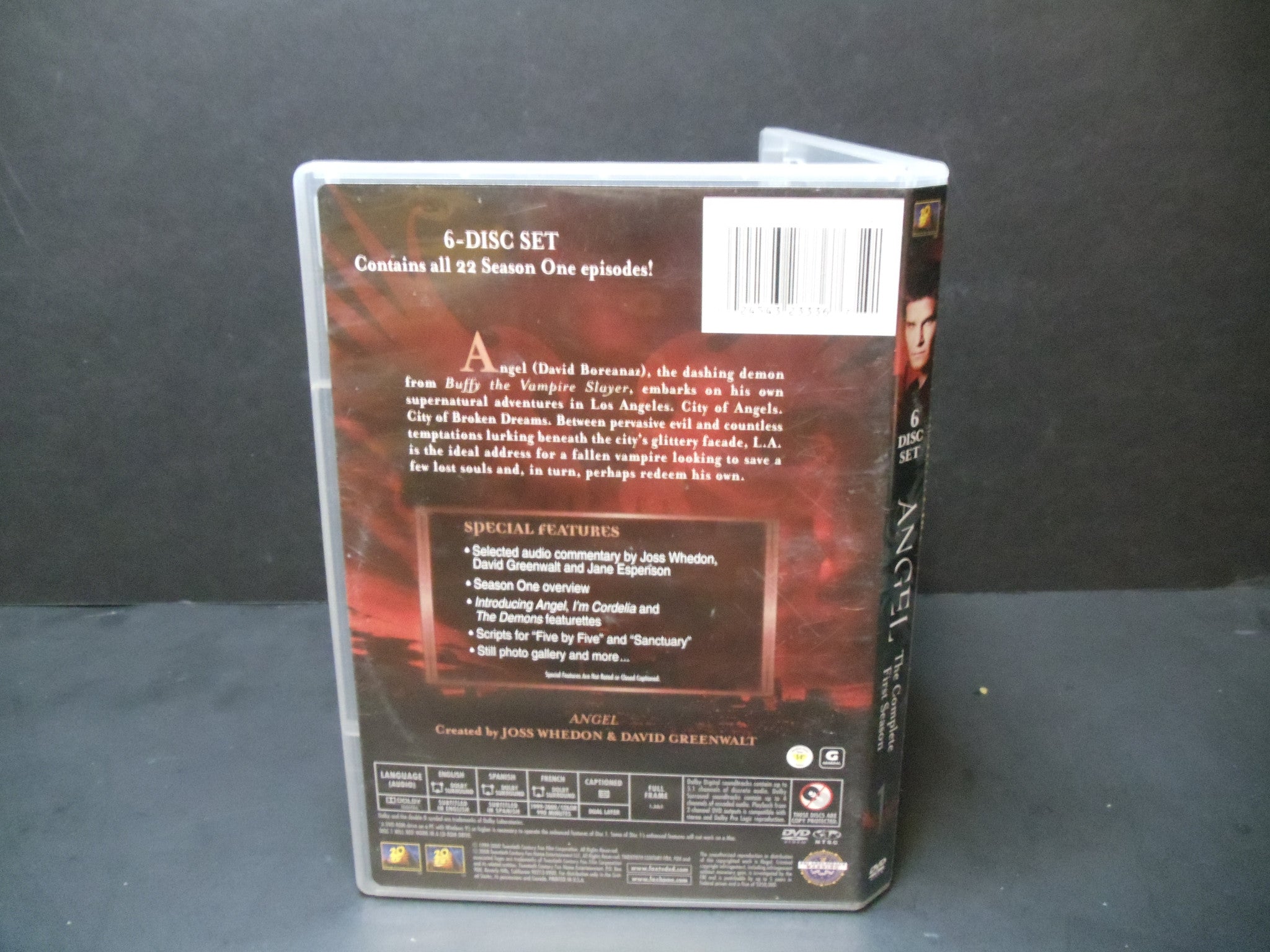Angel Season 1 DVD Box Set - Complete 6-Disc Collection | Classic Supernatural TV Series | Perfect for Fans, Collectors & Binge-Watching Nights