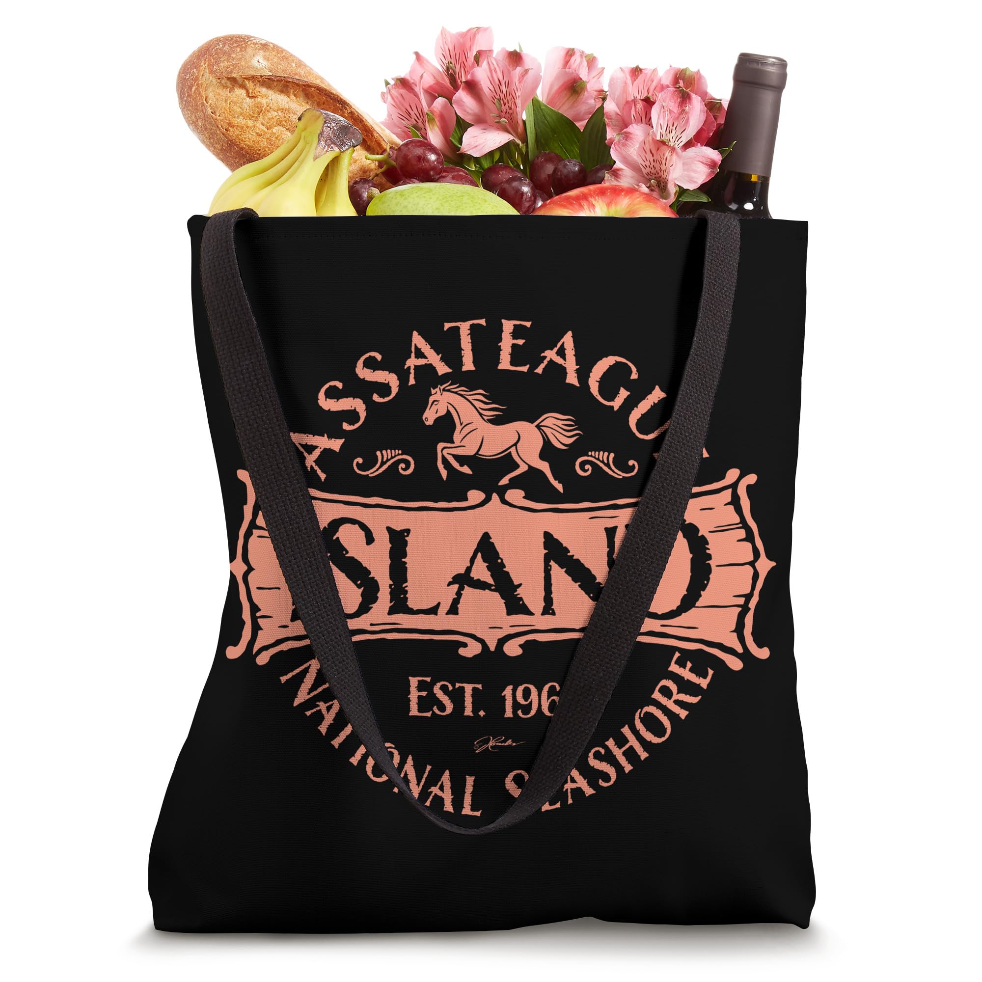 JCombs: Assateague Island National Seashore Tote Bag - Durable Canvas Beach Bag for Women & Men - Perfect for Travel, Shopping & Outdoor Adventures