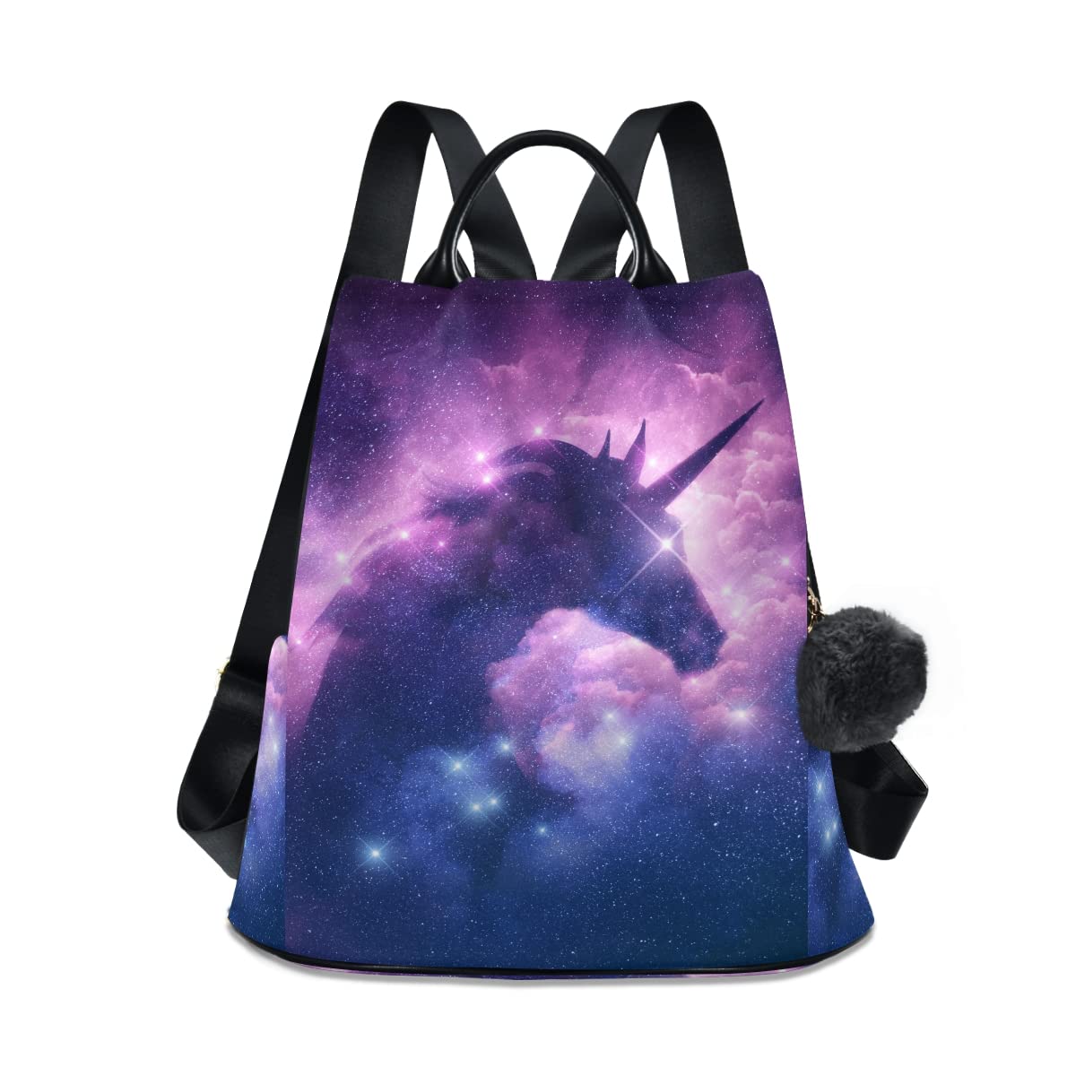 UMIRIKO Unicorn Nebula Purple Galaxy Backpack Purse for Women & Girls - Stylish Travel Bag, School Backpack, Daypack for Work, College, Hiking & Outdoor Adventures