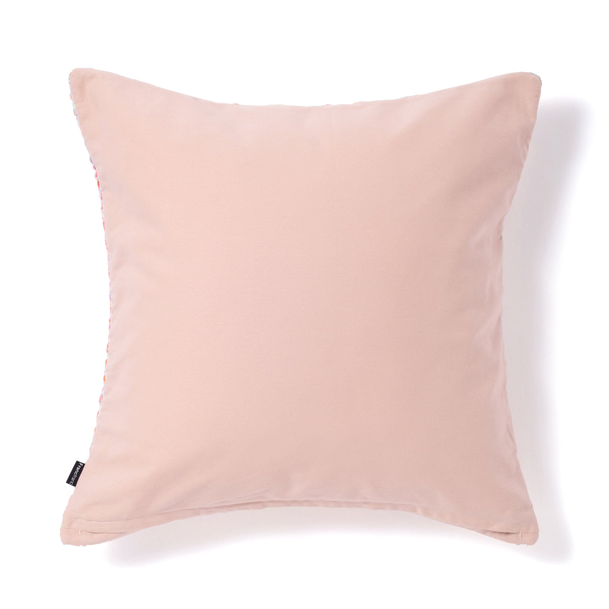 Luxury Tweed Cushion Cover 18x18 Inches - Soft Pink Decorative Pillow Case for Sofa, Bed, Chair - Home Decor & Living Room Accessories