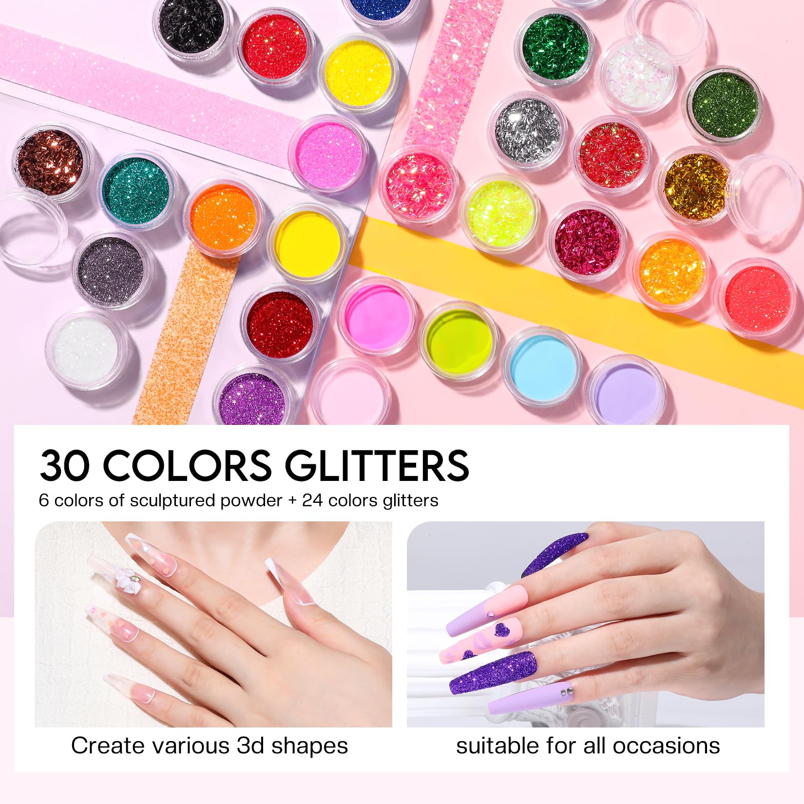 Morovan Professional Acrylic Nail Kit for Beginners - Complete Starter Set with All Nail Supplies & Tools | Perfect for Home Manicures, Salon Use & DIY Nail Art