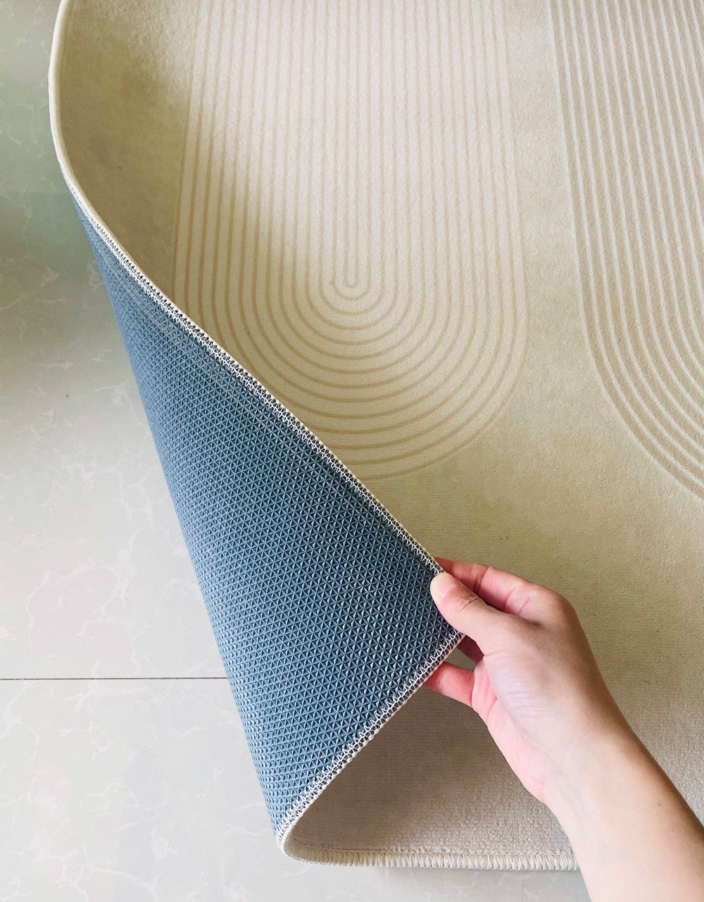 Modern Geometric Area Rugs for Bedroom, Living Room & Kitchen - Contemporary Non-Slip Floor Mats - Perfect for Home Decor, Office Spaces & High Traffic Areas