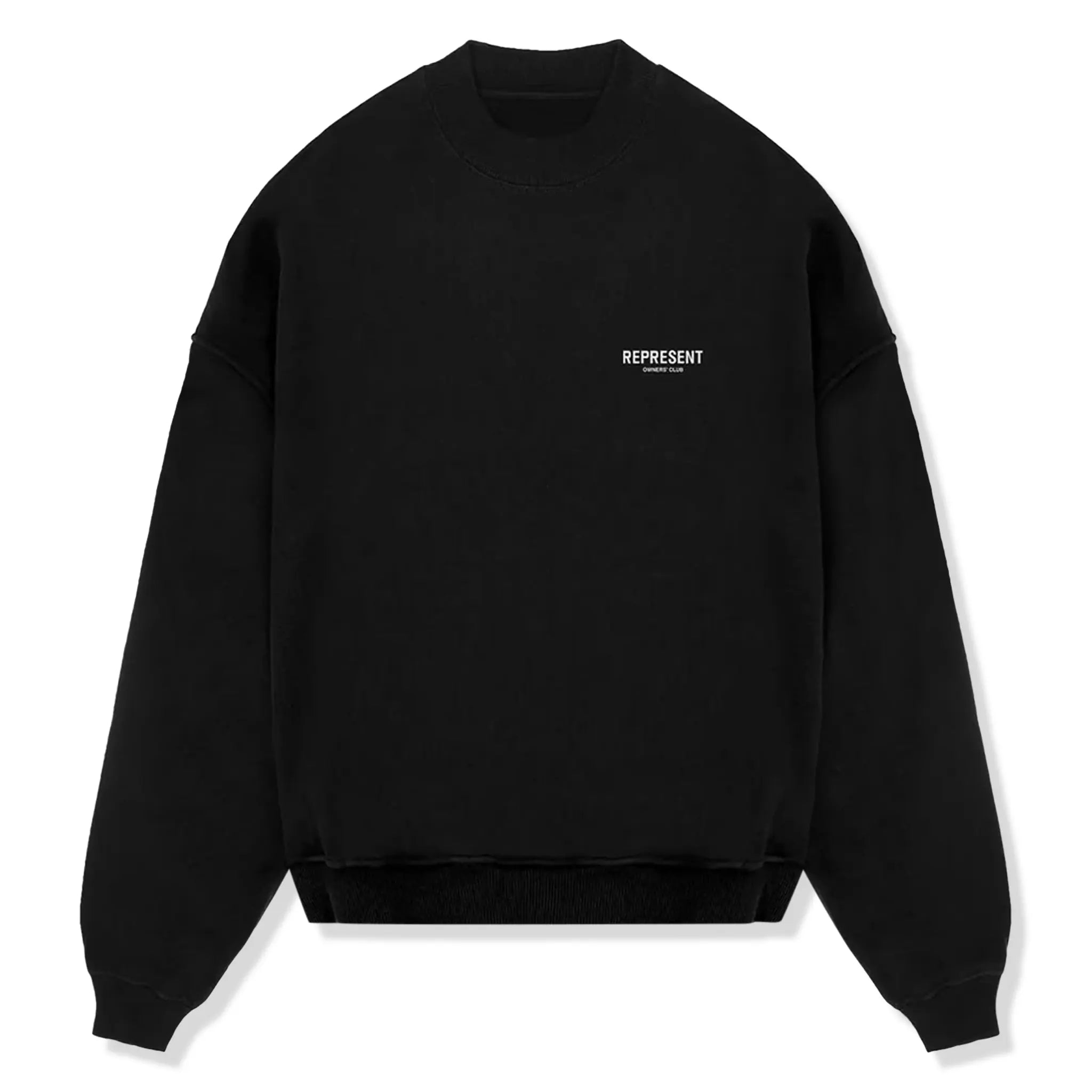 Represent Owners Club Black Sweatshirt - Premium Cotton Hoodie for Men & Women | Streetwear Fashion, Casual Wear, Lounge Comfort