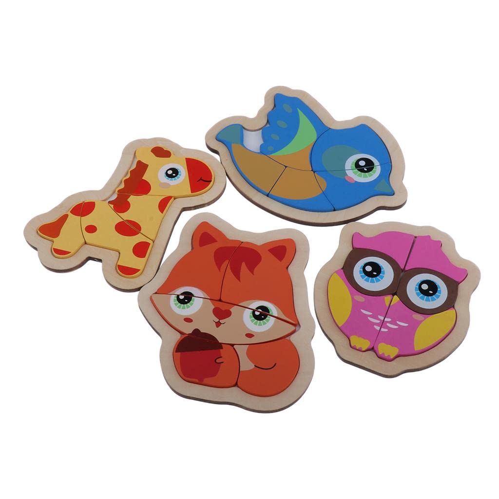Enakshi Wooden Jigsaw Puzzle for Kids - Educational Animal Puzzle Toys for Toddlers & Preschoolers | Learning & Pretend Play | Handcrafted Wooden Toys for Early Childhood Development - Perfect for Birthday Gifts & Classroom Activities