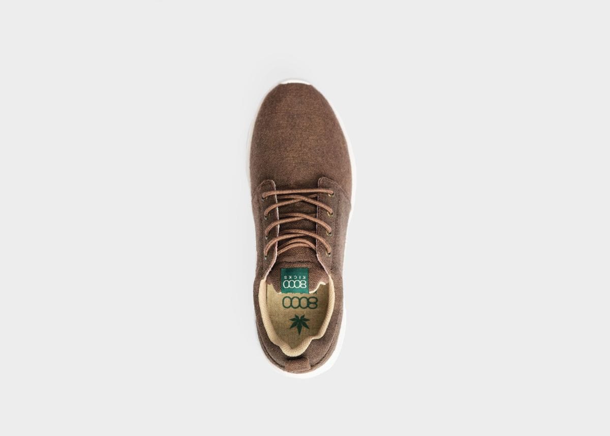 Explorer V2 Women's Vegan Hemp Sneakers - Eco-Friendly Dark Brown Casual Shoes for Walking, Running & Everyday Wear