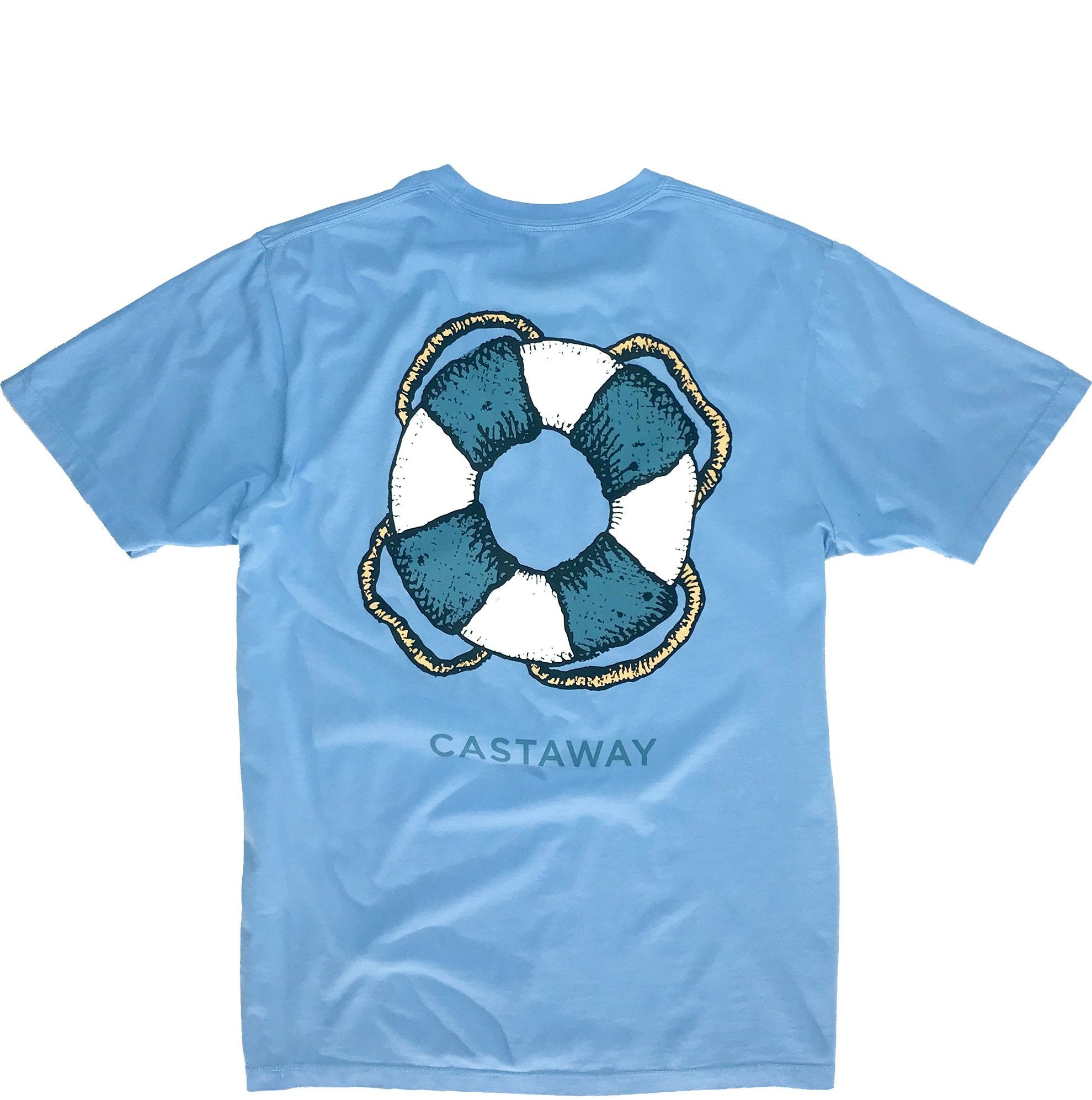 Azure Castaway Beach Tee - Lightweight & Comfortable Men's T-Shirt for Summer Vacation, Beach Outings & Casual Wear